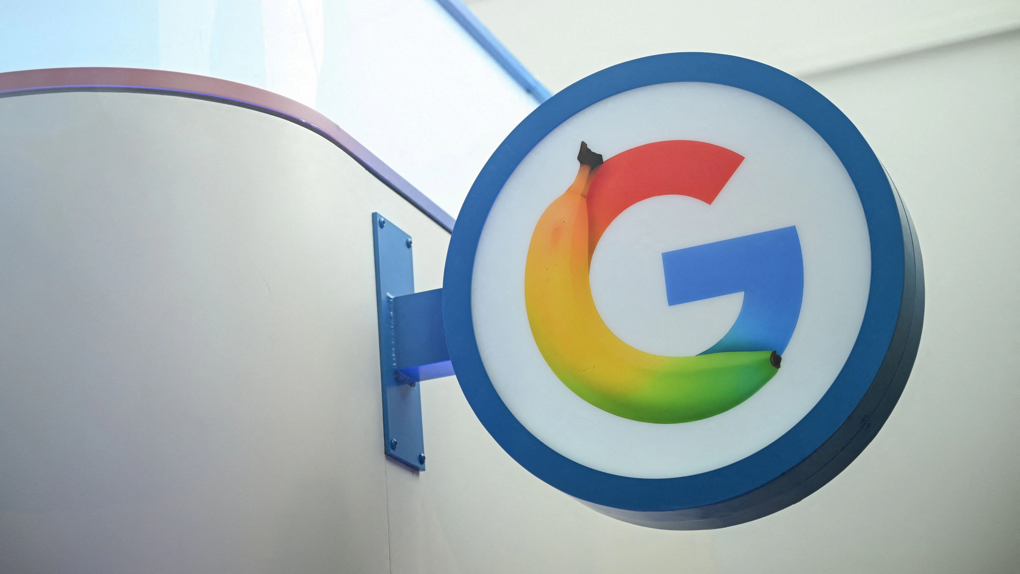 A specially designed Google logo, during the opening of Google's new Artificial Intelligence (AI) centre in Berlin, Germany, March 5, 2026. REUTERS/Annegret Hilse