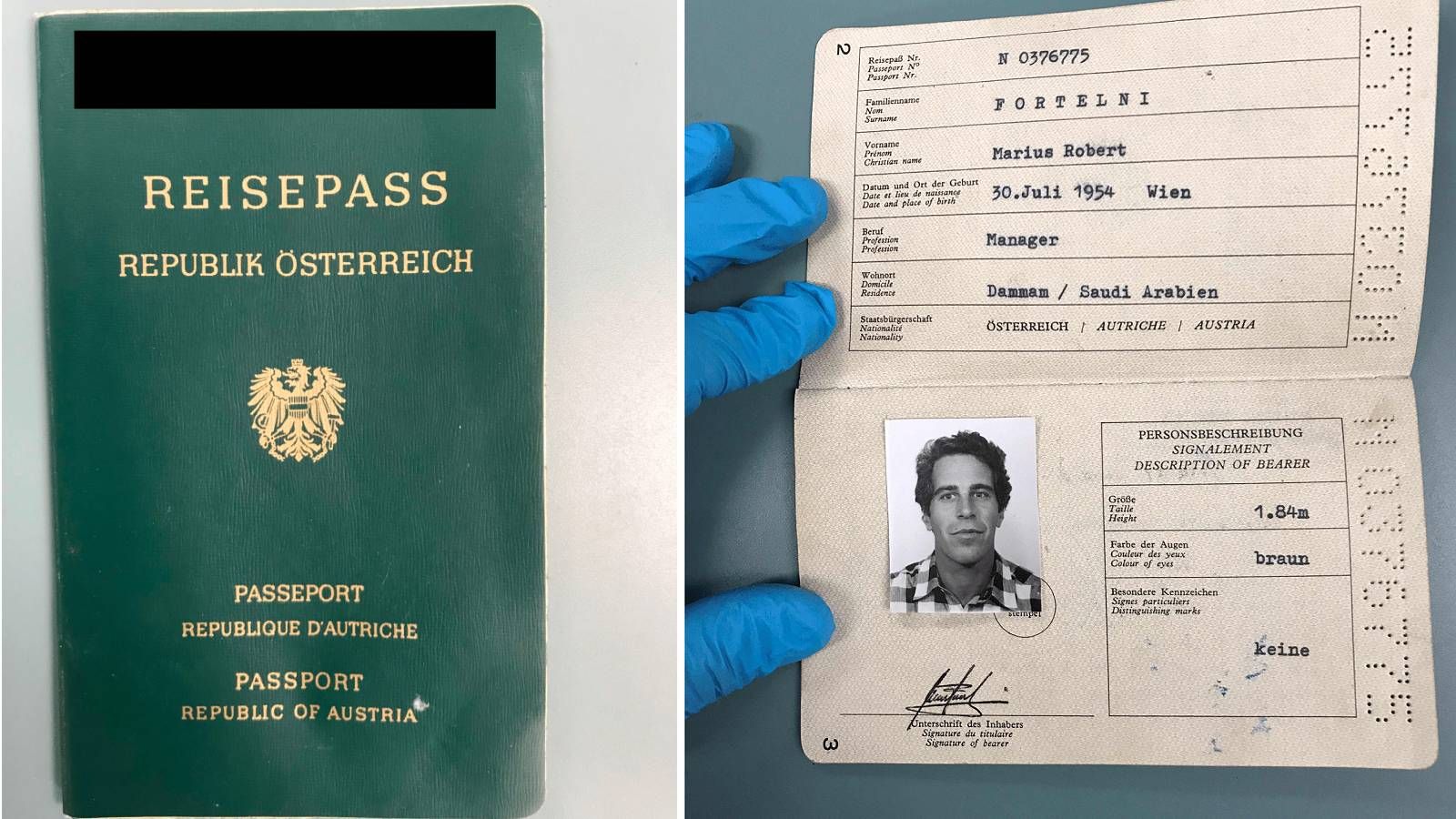 Der Sexualstraftäter Jeffrey Epstein verfügte offenbar über einen gefälschten österreichischen Reisepass.