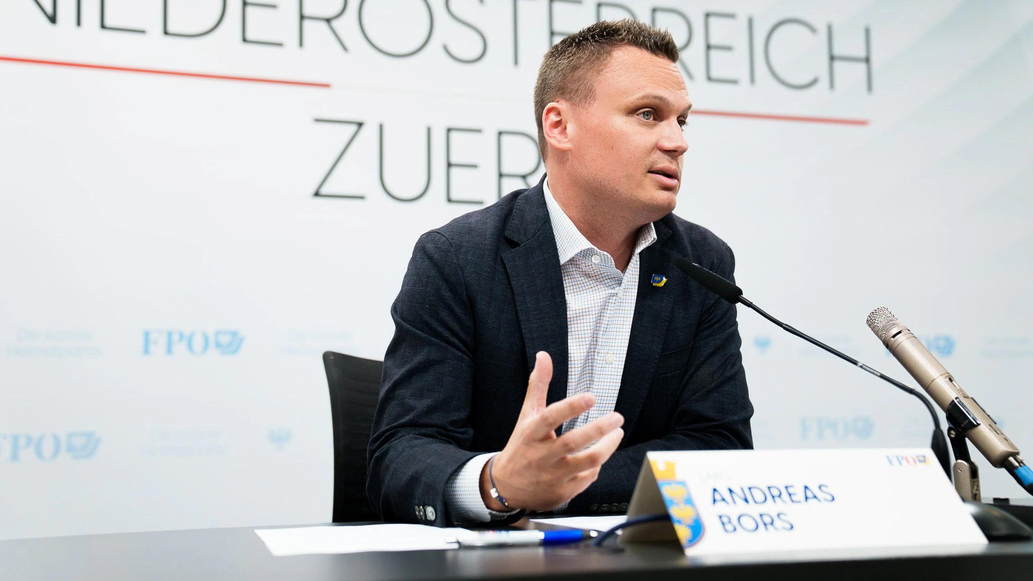 FPÖ Niederösterreich Asyl- und Sicherheitssprecher LAbg. Andreas Bors 
