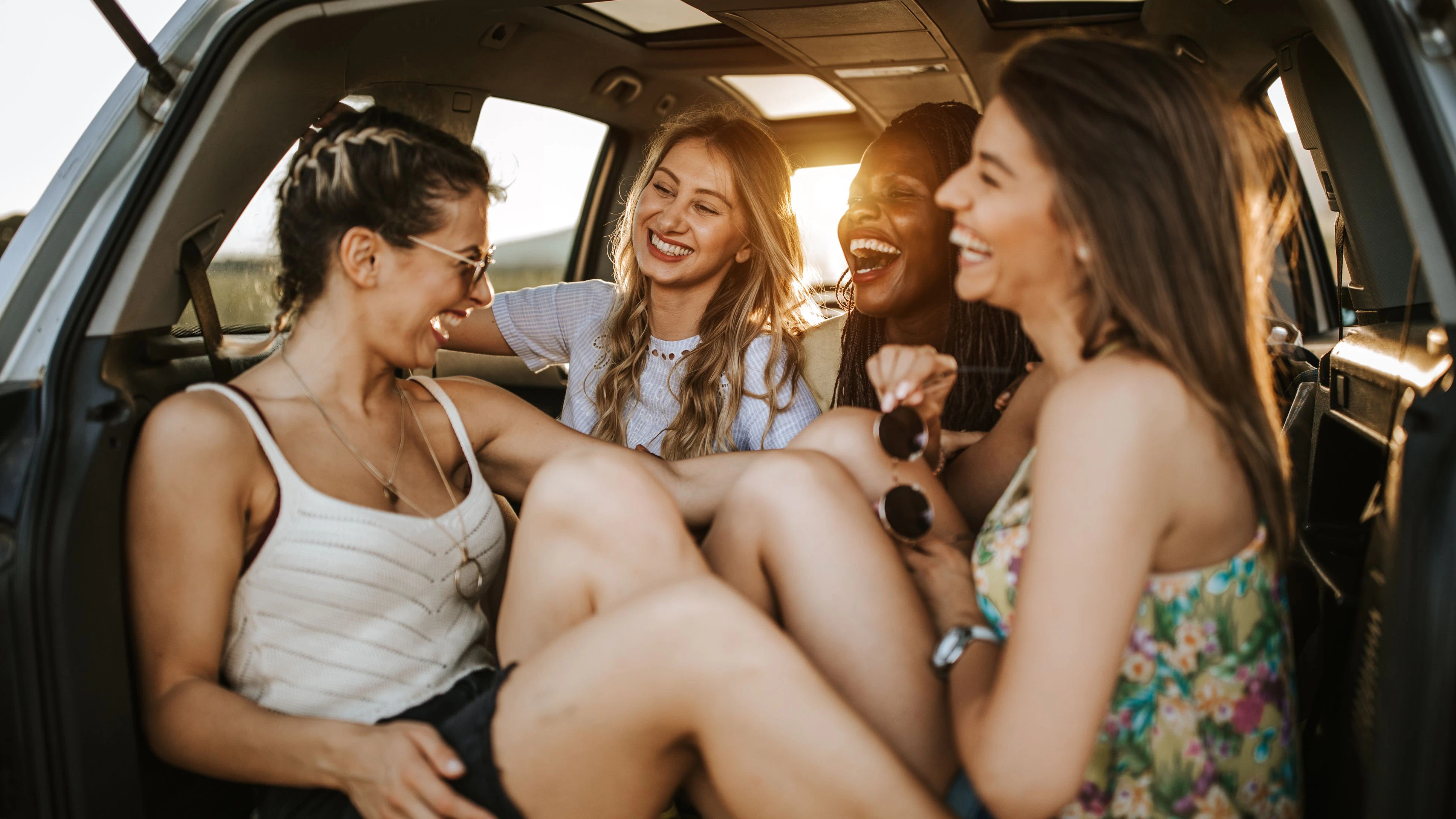 Während Festivals im Auto...