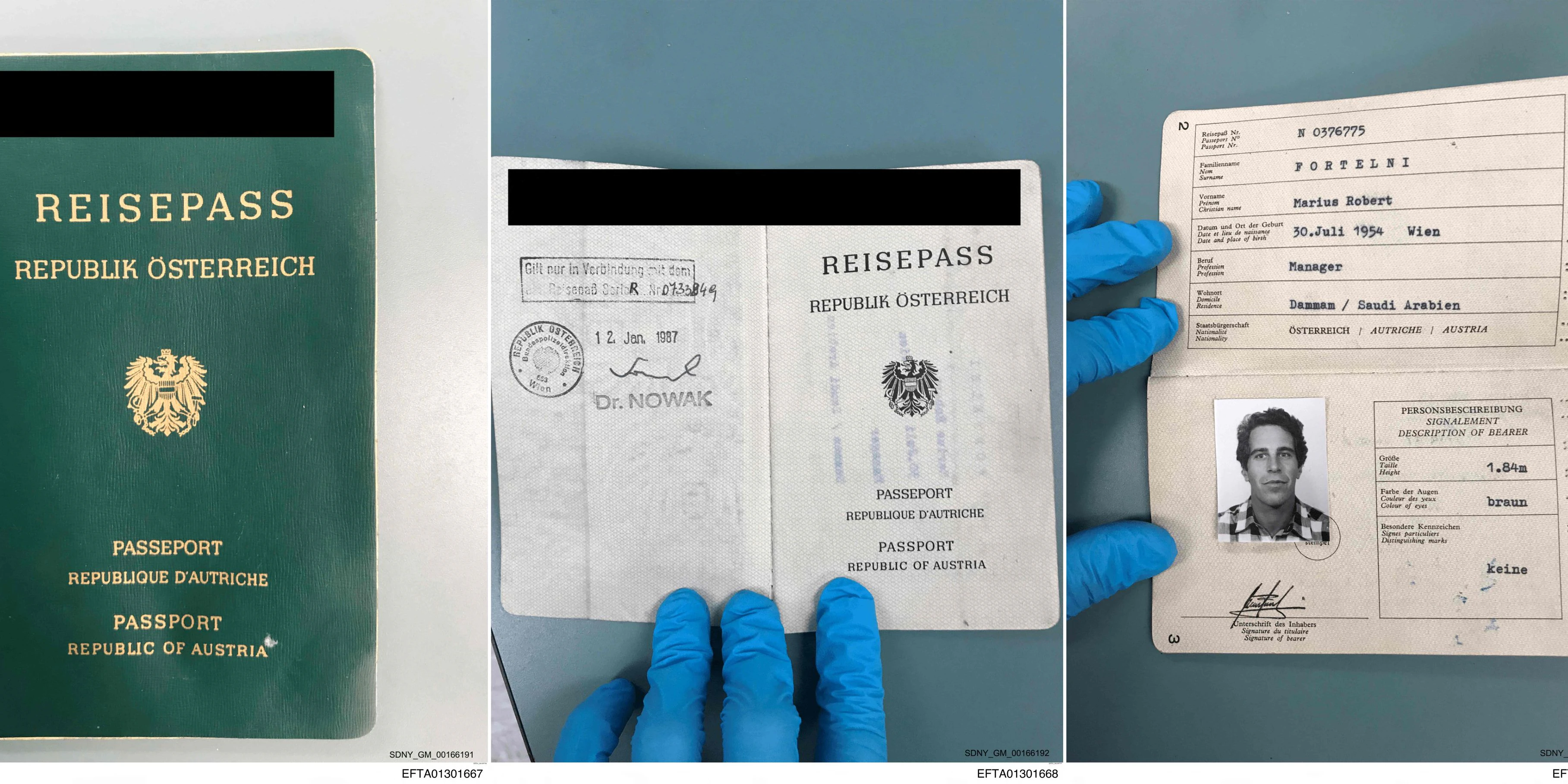 Die Kriminalpolizei ermittelte gegen Epstein bis zu seinem Tod wegen des Verdachts der Fälschung besonders geschützter Urkunden.
