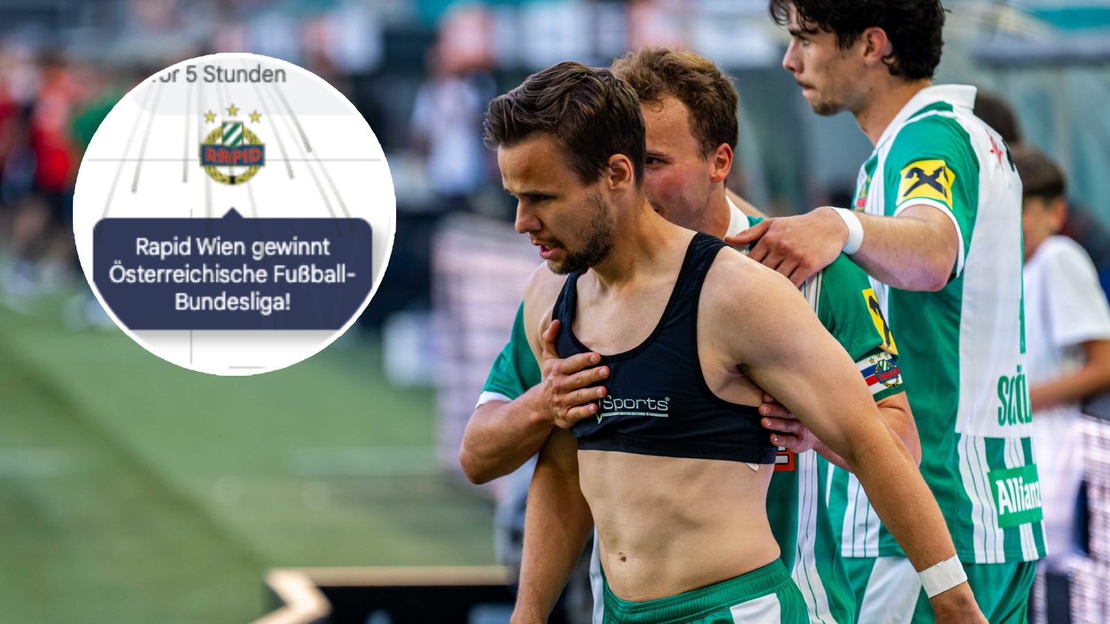 Google gratuliert dem SK Rapid zum Meistertitel.
