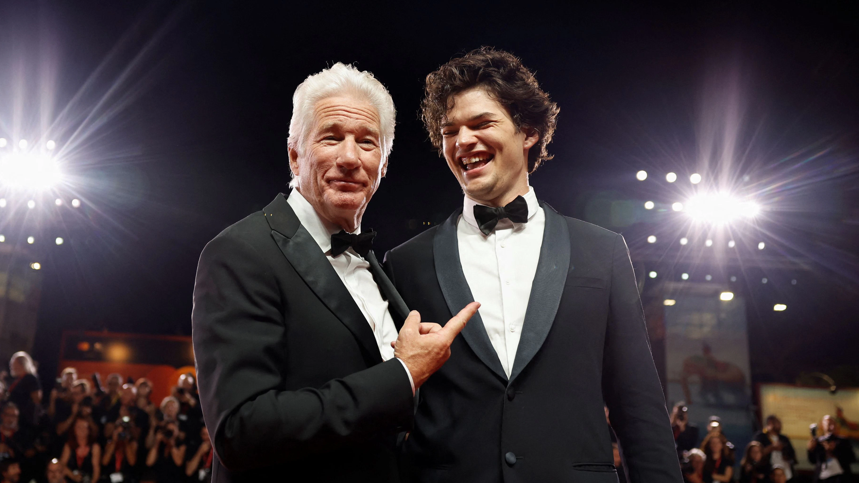Richard Gere nd sein Sohn Homer Gere.