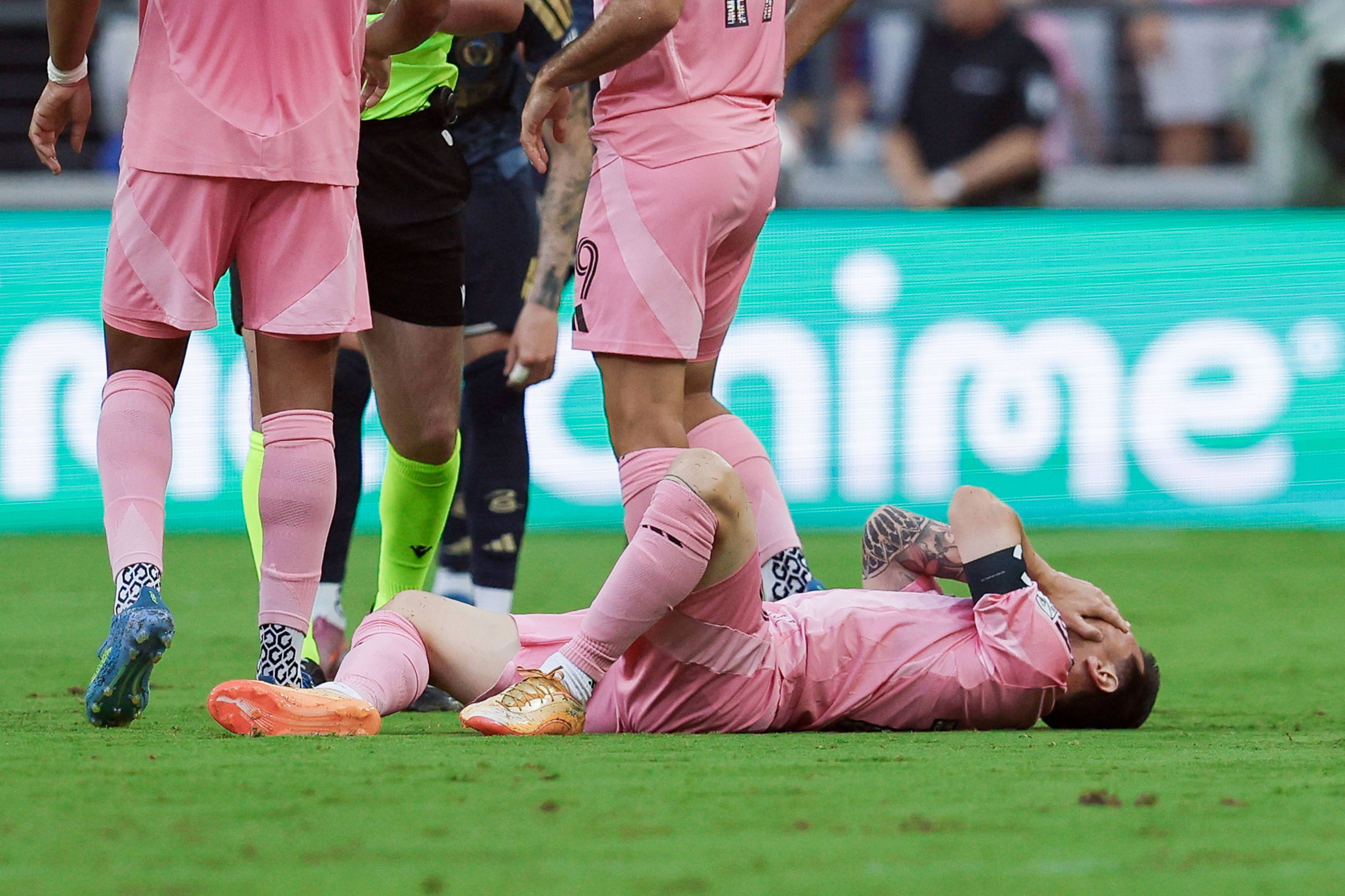Lionel Messi verletzte sich beim Spiel gegen Philadelphia.