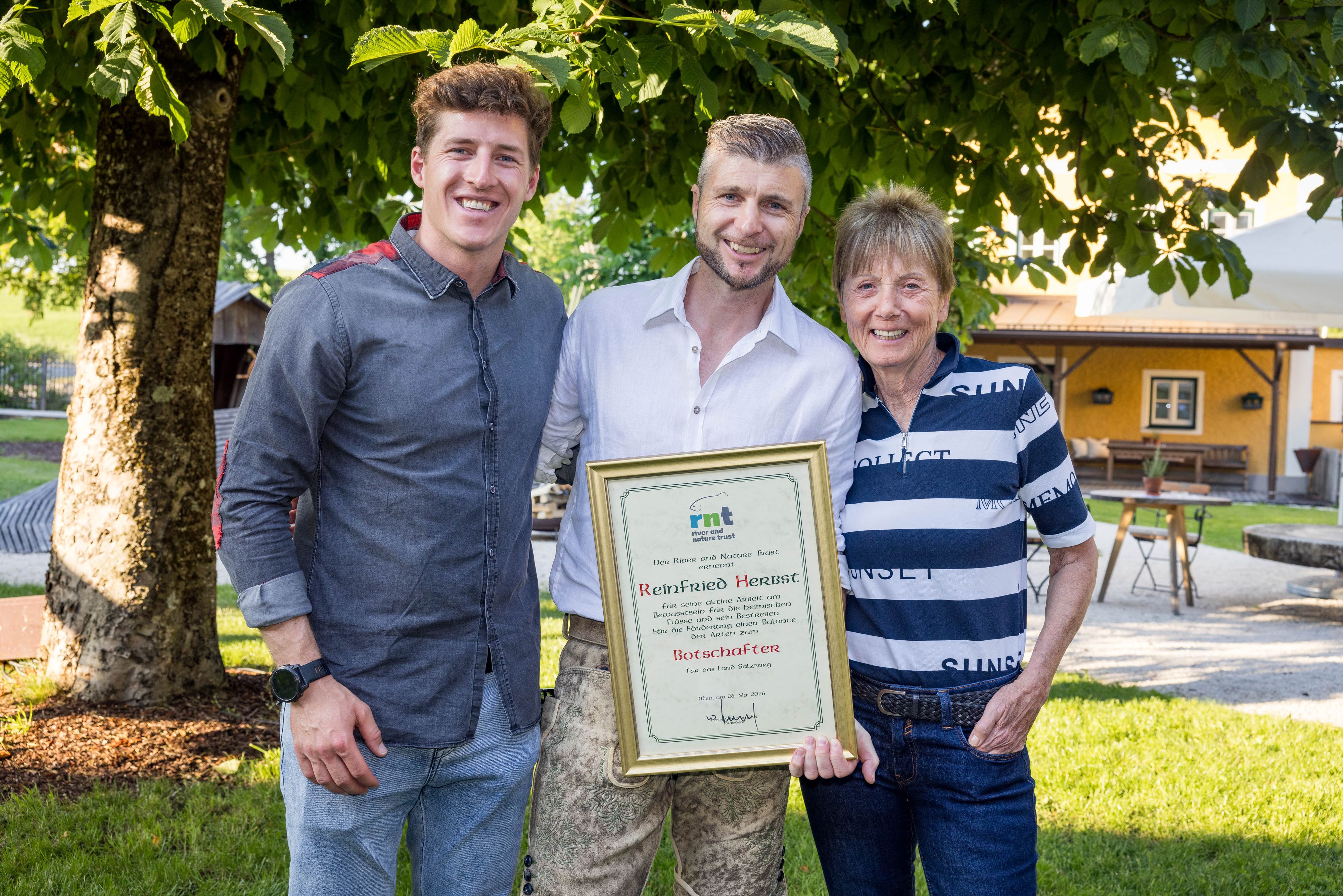 Raphael Haaser, Reinfried Herbst und Annemarie Moser Pröll