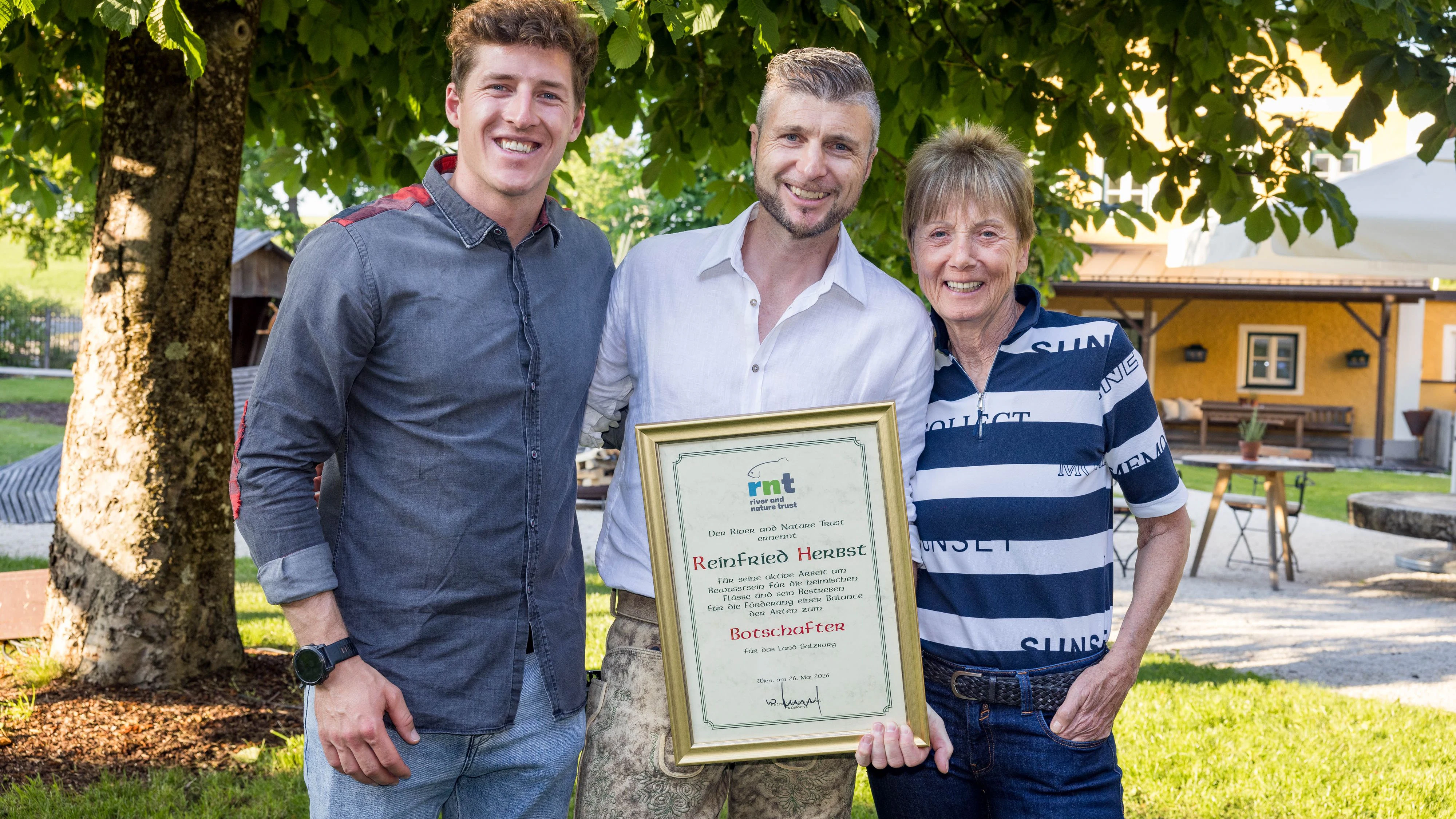 Raphael Haaser, Reinfried Herbst und Annemarie Moser Pröll