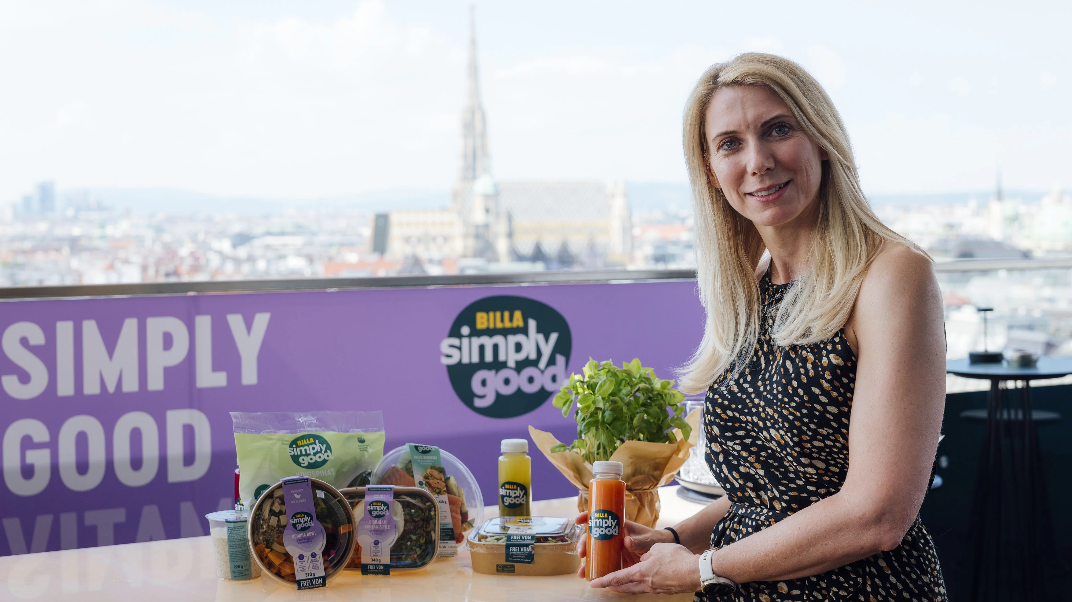 Völlig neue Linie, alter Name: Klaudia Atzmüller bei der Simply-Good-Präsentation in Wien.