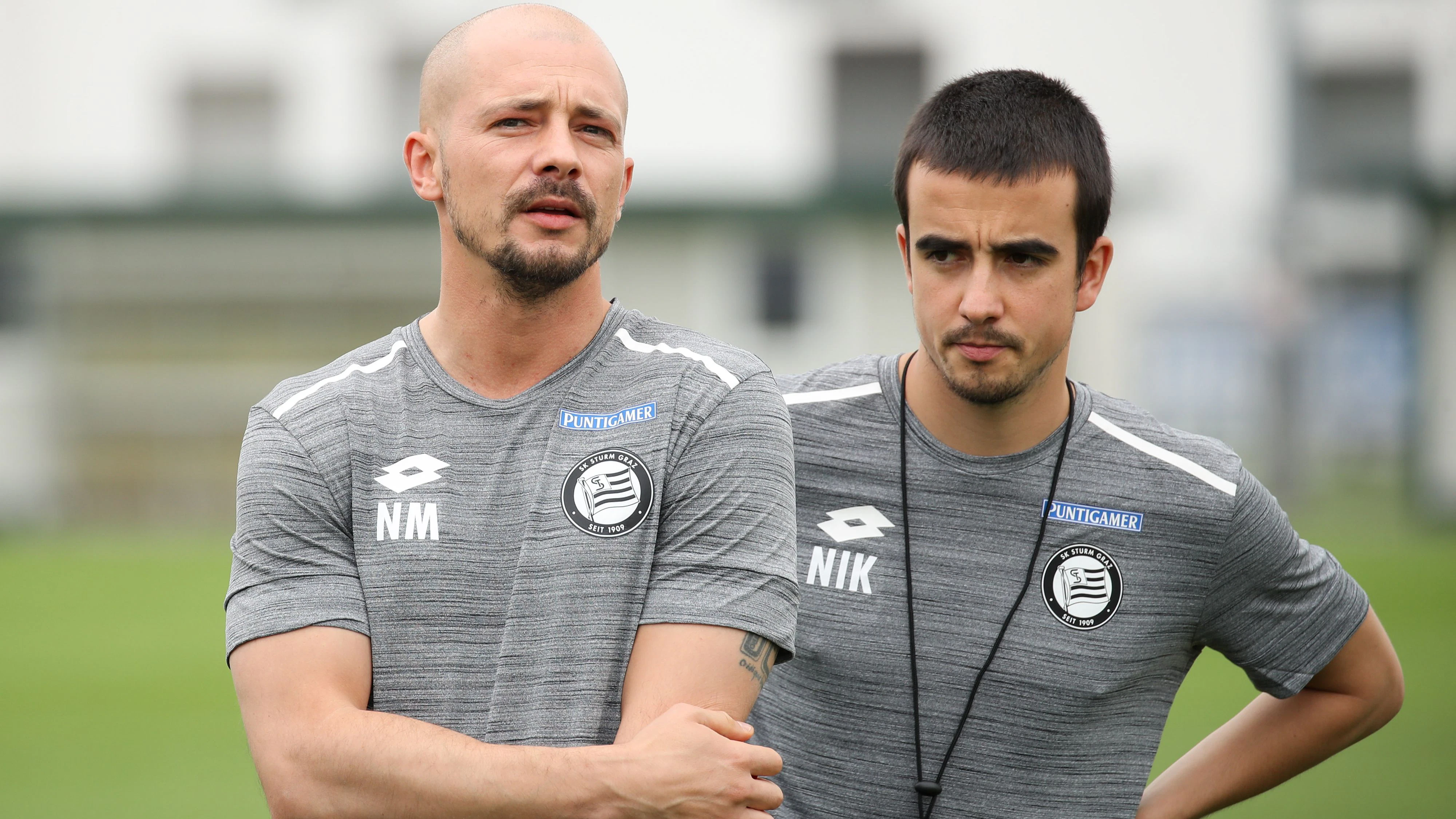 GRAZ,AUSTRIA,17.JUN.19 - SOCCER - tipico Bundesliga, SK Sturm Graz, training start. Image shows head coach Nestor El Maestro and assistant coach Nikon El Maestro (Sturm). Photo: GEPA pictures/ Christian Walgram