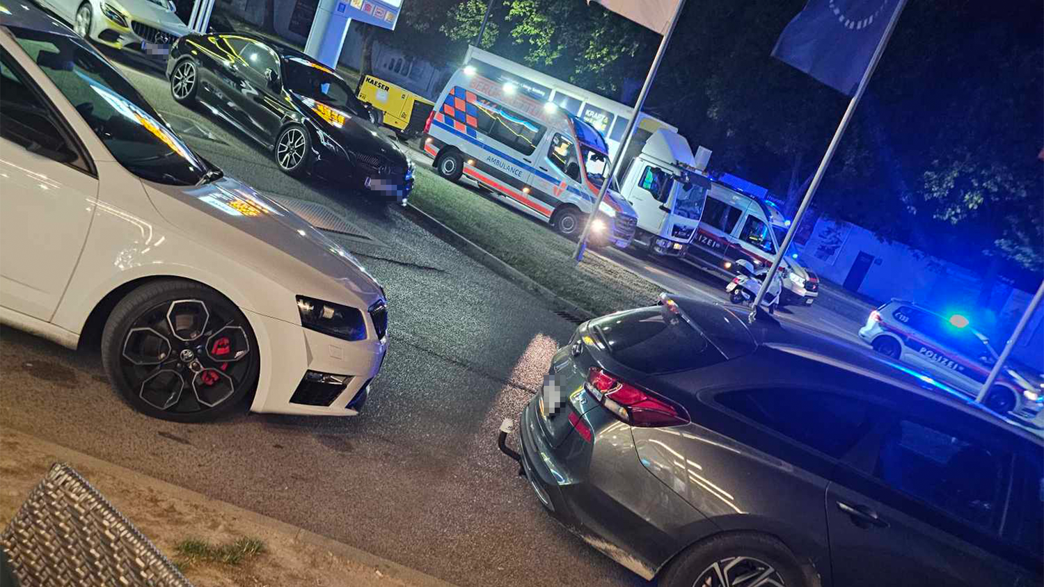 Nächtlicher Crash in der Wiener Donaustadt