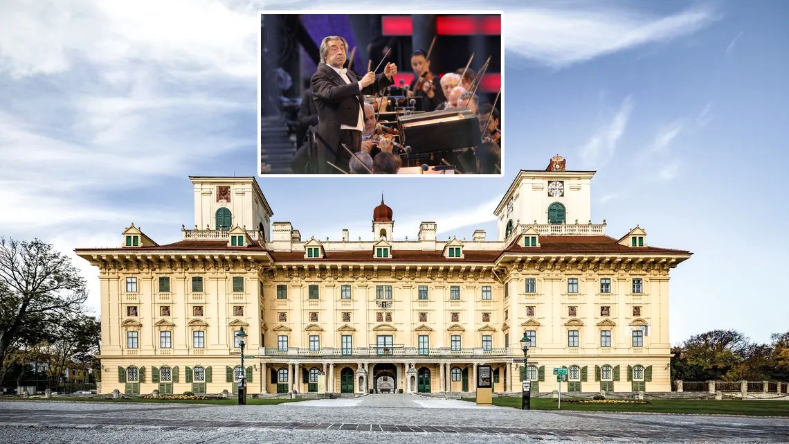Die Wiener Philharmoniker und Riccardo Muti spielen 2027 das Konzert-Highlight im Schloss Esterházy.