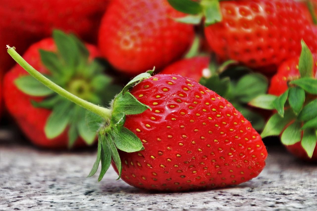 Saftige Erdbeeren