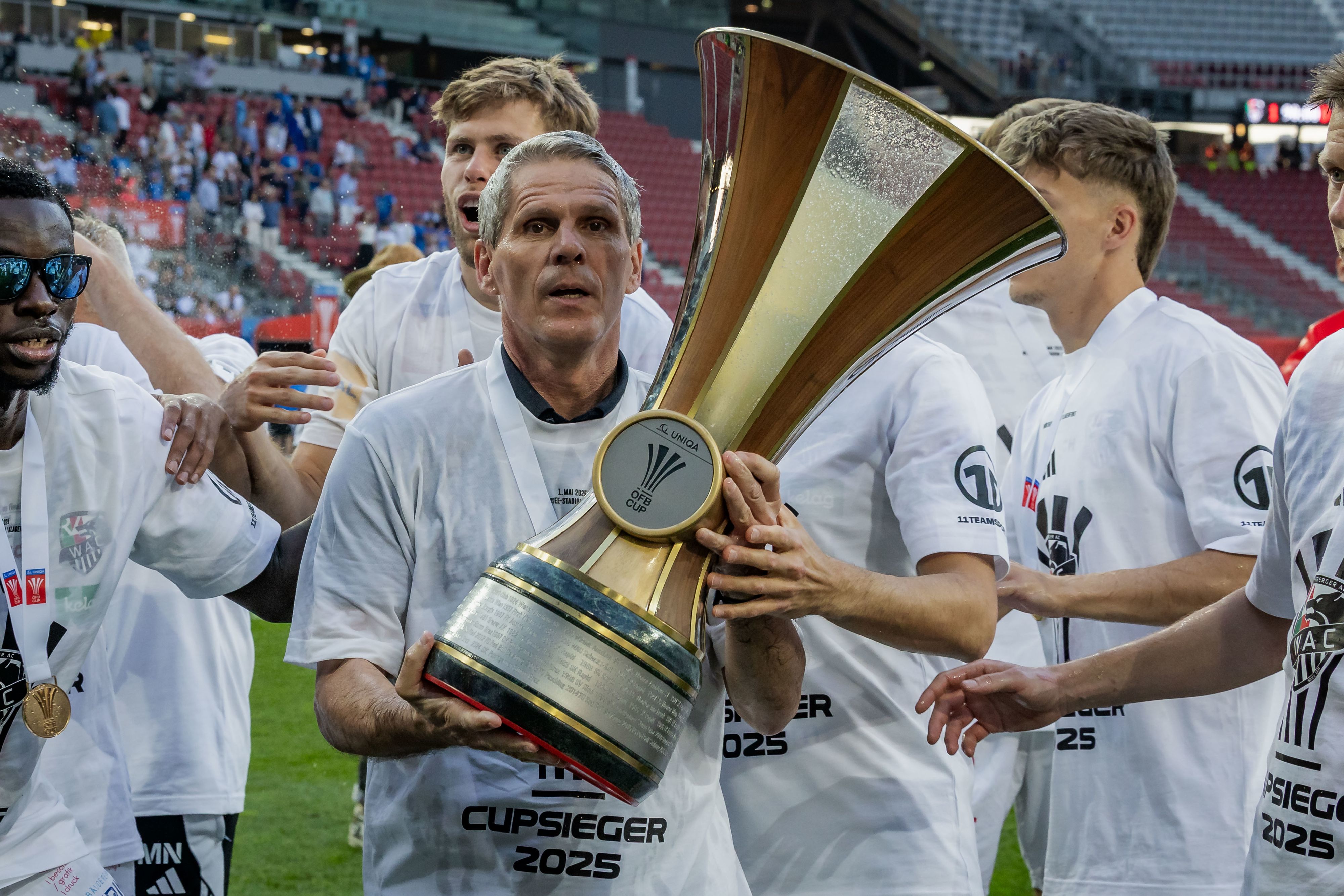 Kühbauer holte mit dem WAC den Cup.
