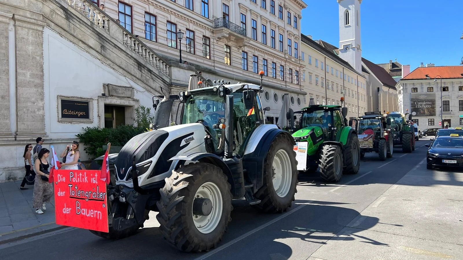 Heute demonstrieren die Bauern in der Wiener City.
