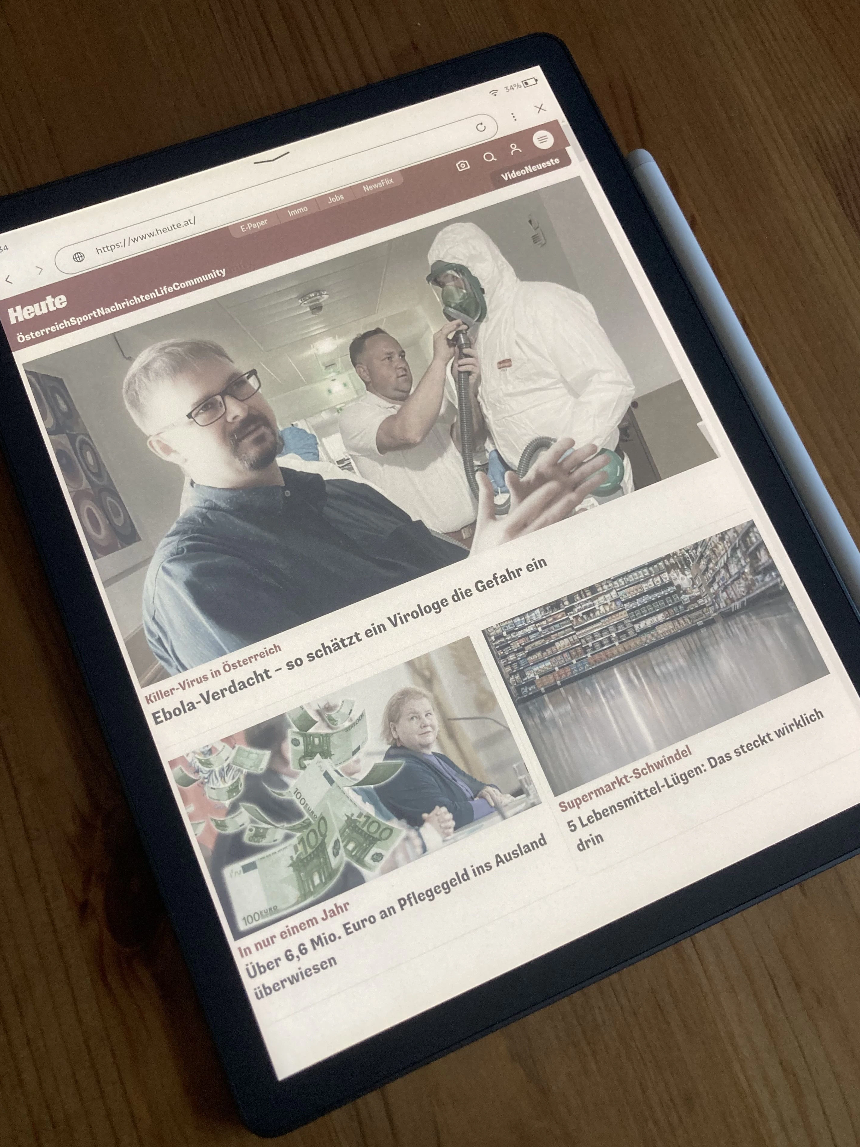 Der Kindle Scribe verfügt auch über einen Webbrowser.