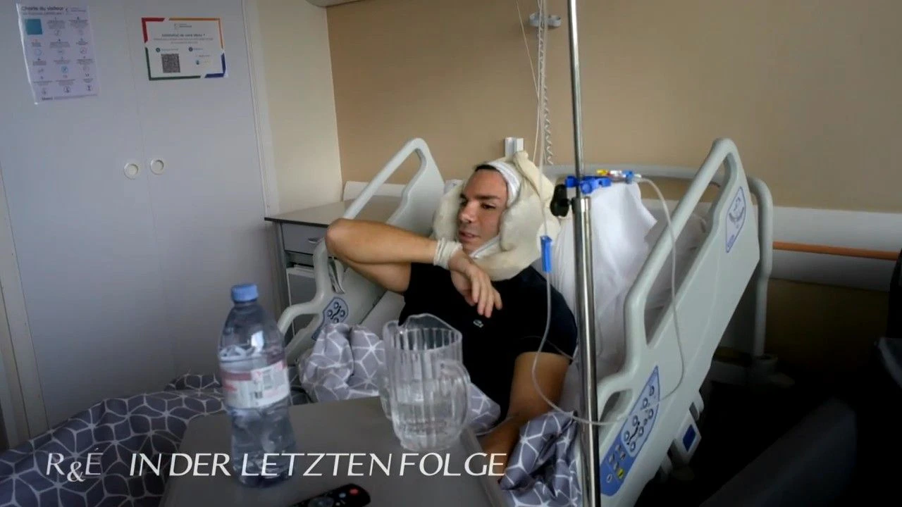 Étienne nach seiner OP.