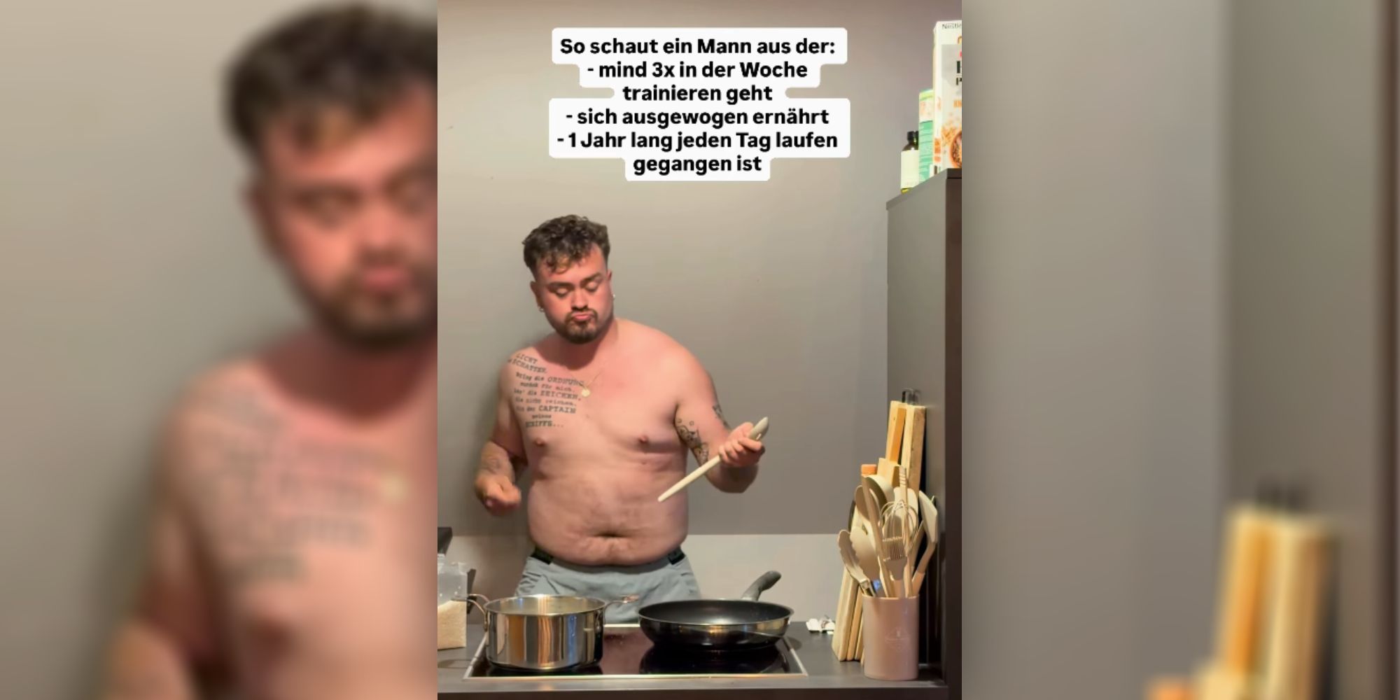 Marco Prinner zeigt sich beim Kochen und löst Diskussionen aus.