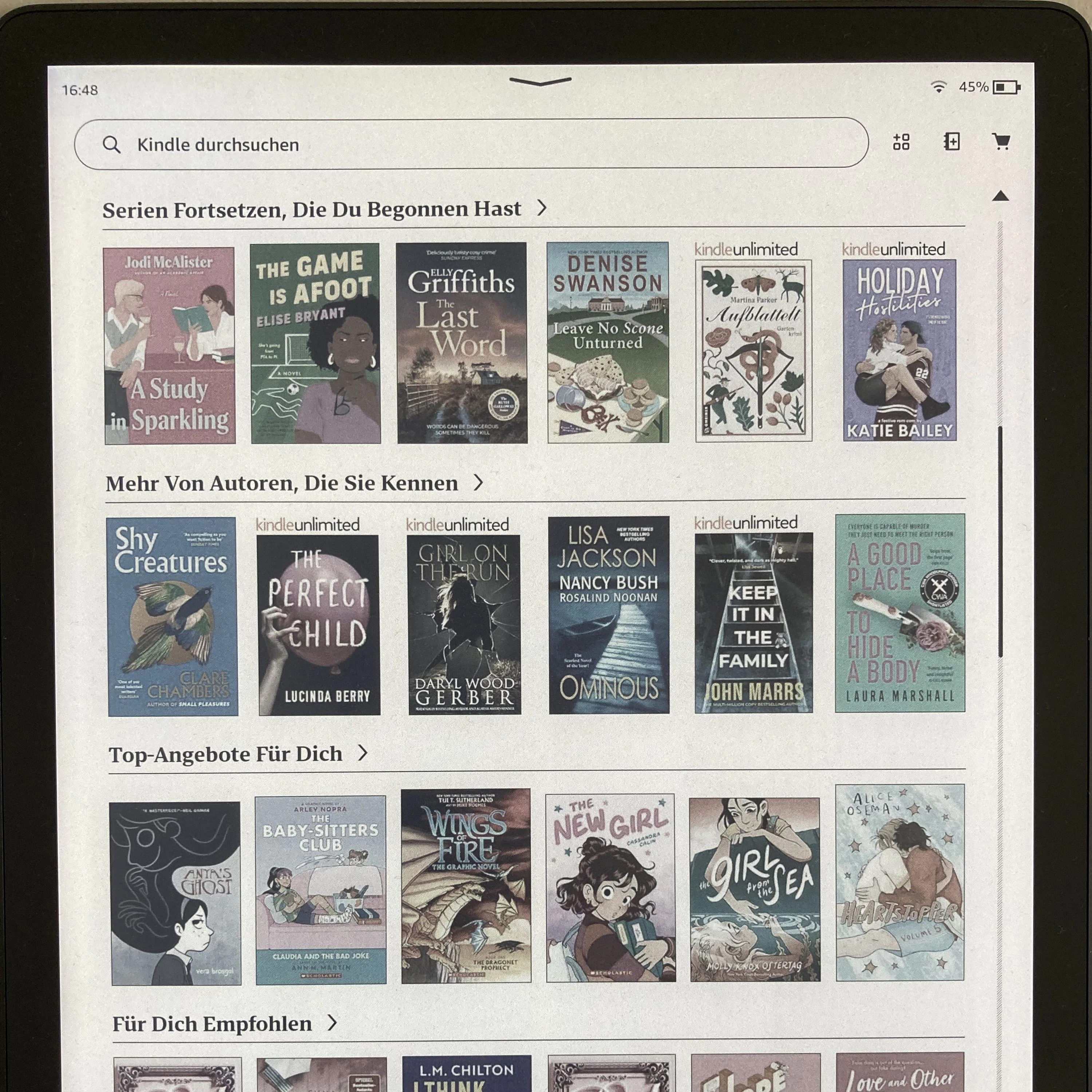 Der neue Kindle überzeugt mit seinem großen Farbdisplay.