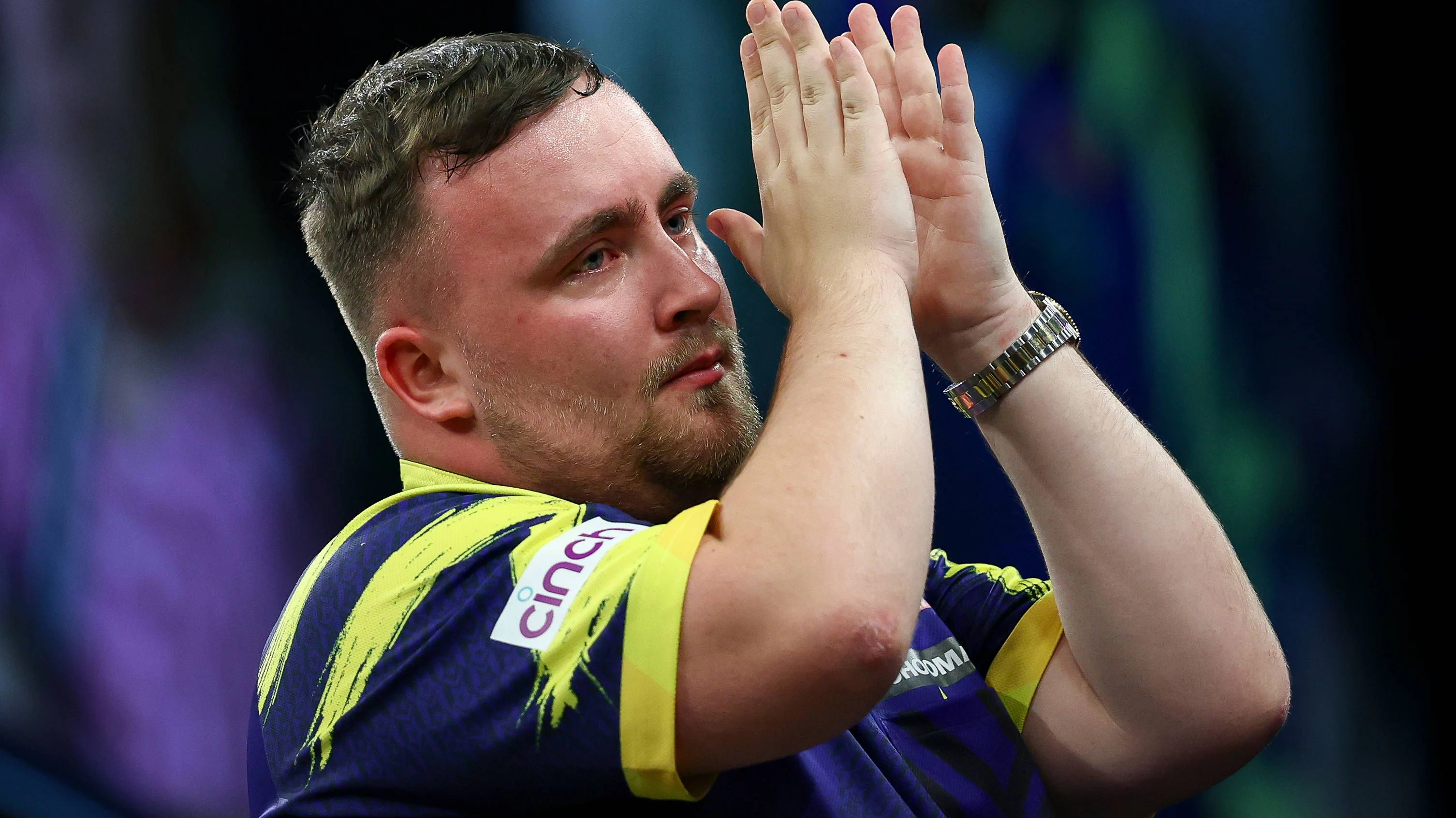 2026 BetMGM Premier League Darts, Final, London An emotional Luke Littler wipes away tears after the 2026 BetMGM Premier League Darts Final at The O2 Arena, London, England on 28 May 2026 Credit: Ian Stephen/Every Second Media Editorial use only. All images are copyright Every Second Media Limited. No images may be reproduced without prior permission. Copyright: xIMAGO/EveryxSecondxMediax ESM-2016-0056 IanxStephenx/xEveryxSecondxMediax