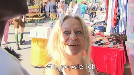 Uschi auf dem Neustifter Kirtag.