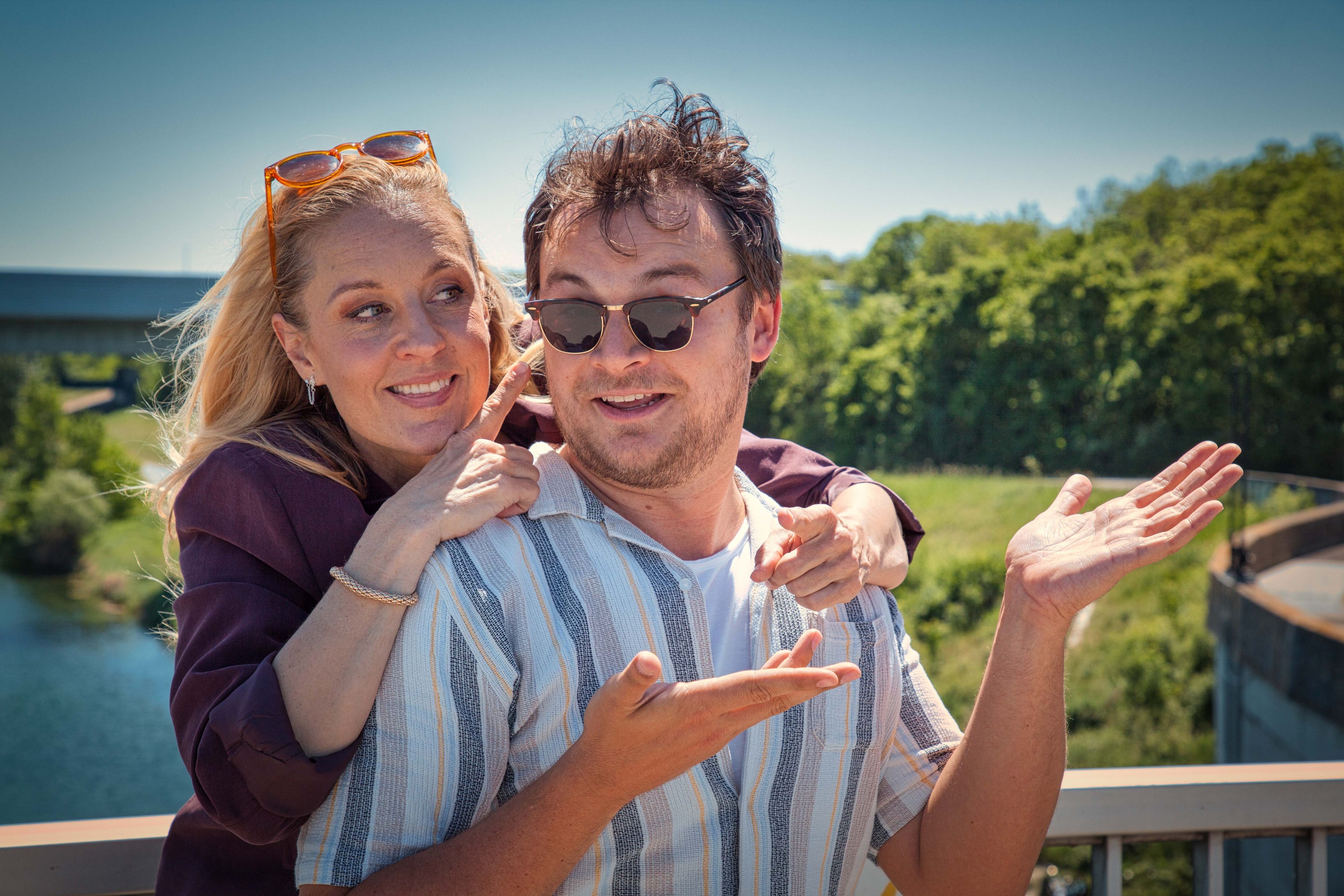 Lilian Klebow mit Max Fischnaller