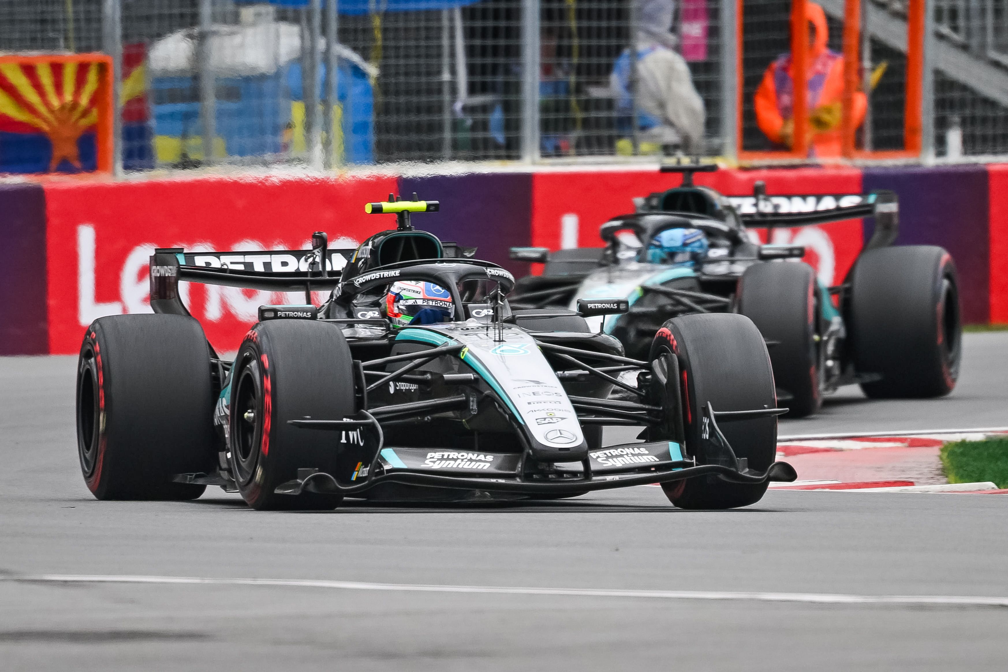 Mercedes-Shootingstar Andrea Kimi Antonelli und Co. müssen in Monaco ohne aktiver Aerodynamik auskommen. 
