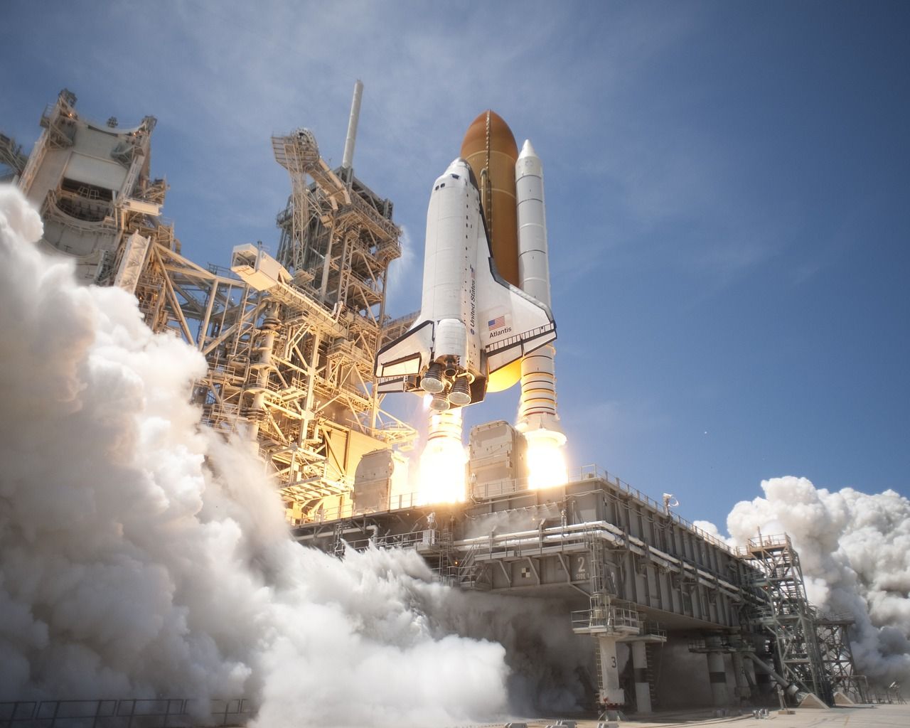 Raketenstart von Cape Canaveral.