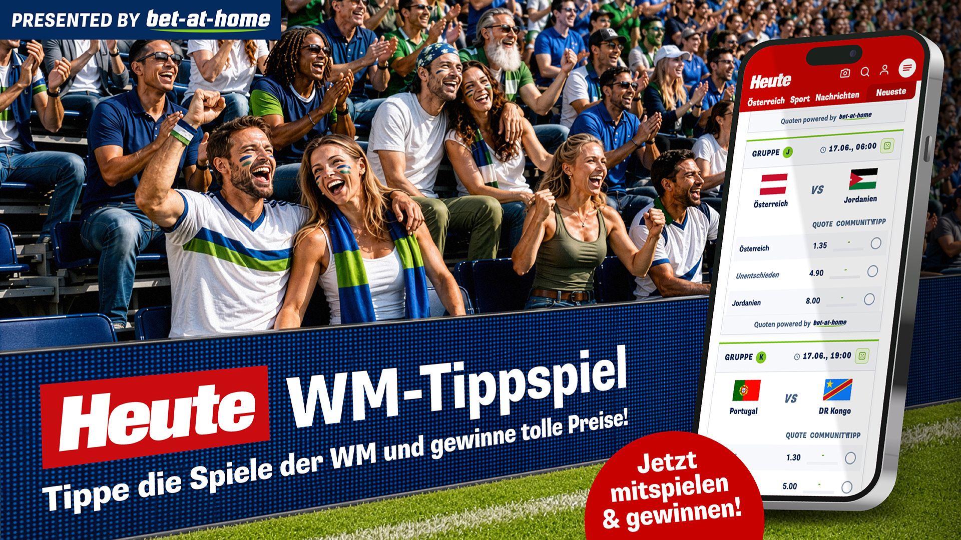 Heute.at - Jetzt beim WM-Tippspiel mitfiebern und gewinnen