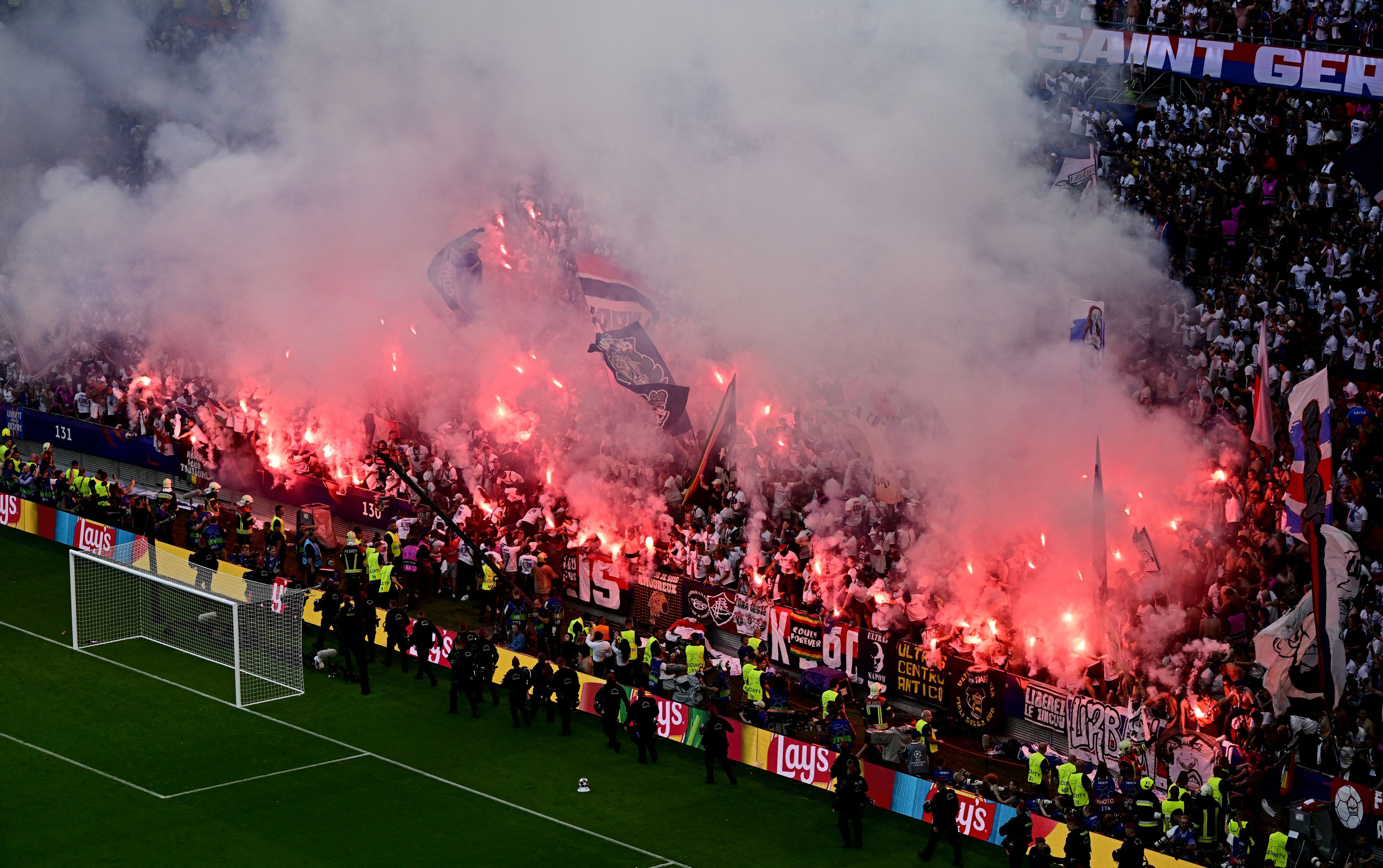 Beim Champions-League-Finale musste die Polizei aufmarschieren. 