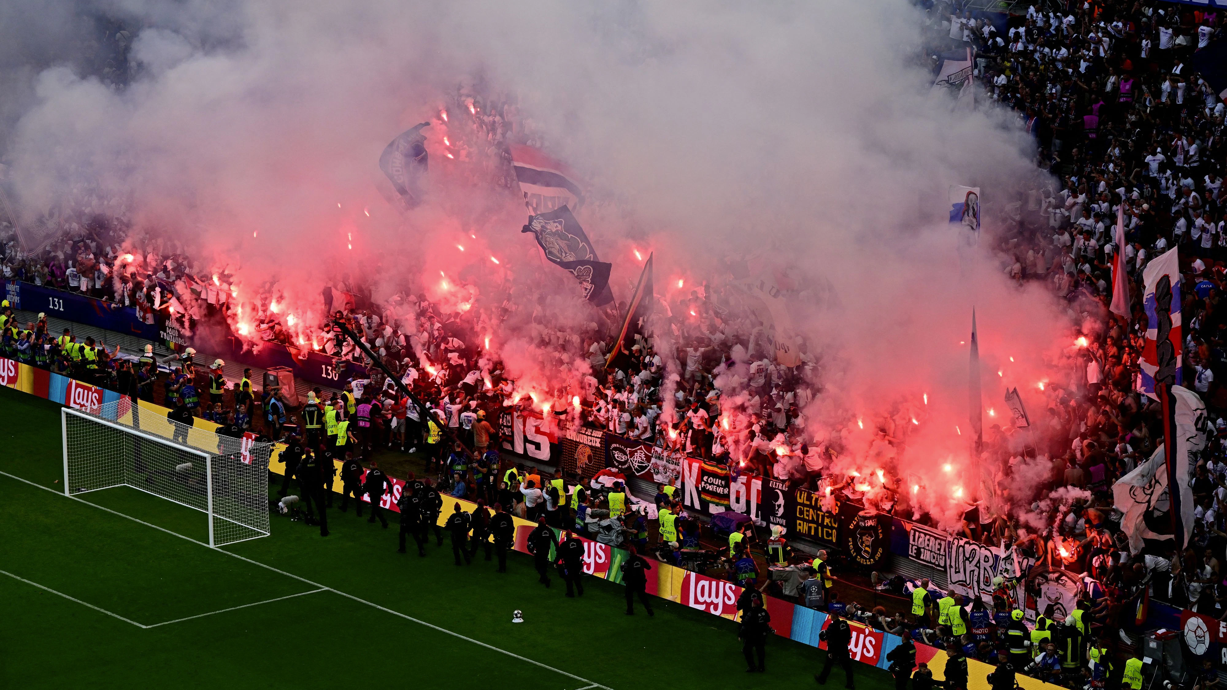 Beim Champions-League-Finale musste die Polizei aufmarschieren. 