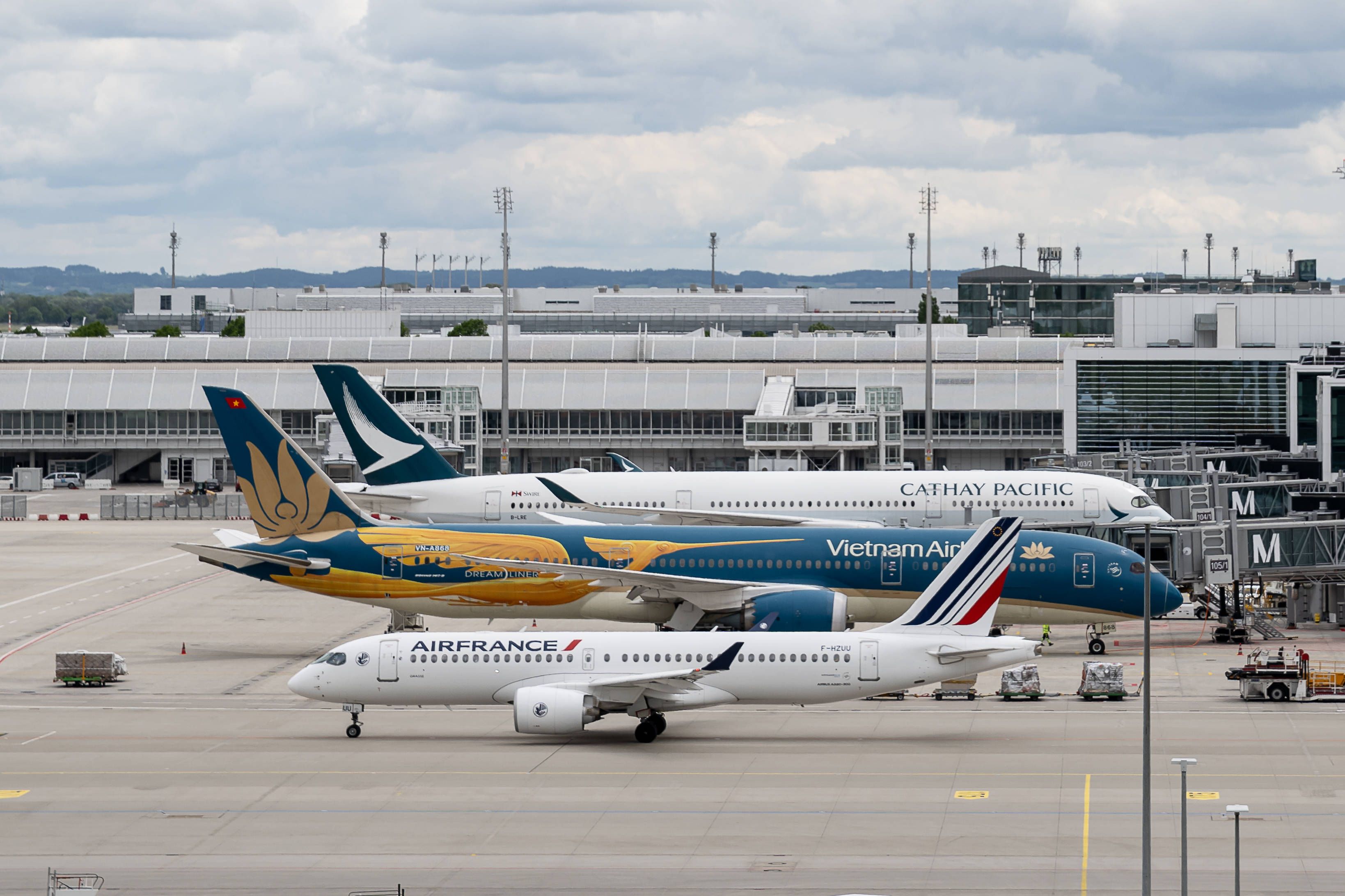 Am Airport München wurde der Flugbetrieb vorerst eingestellt.