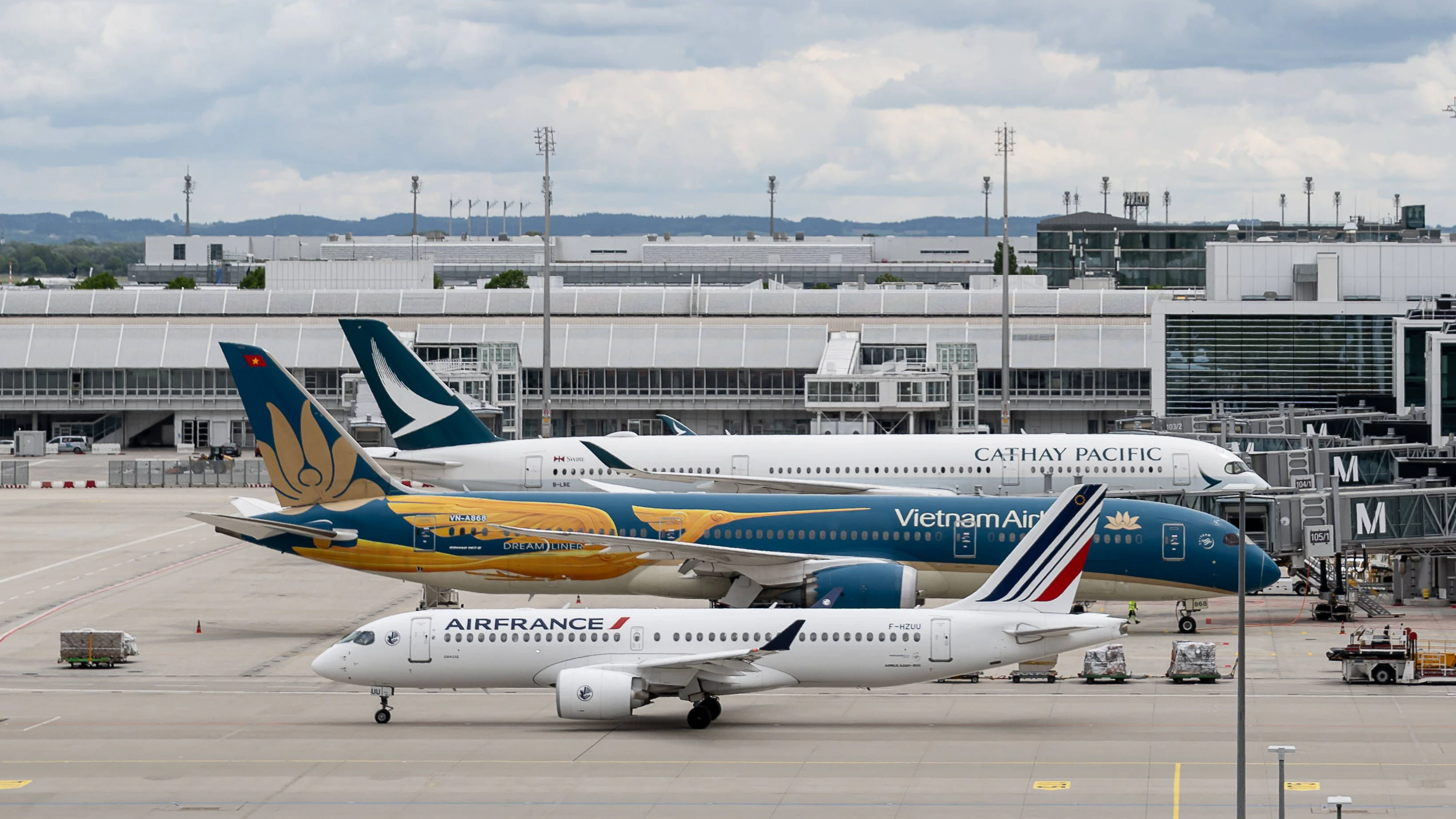 Am Airport München wurde der Flugbetrieb vorerst eingestellt.