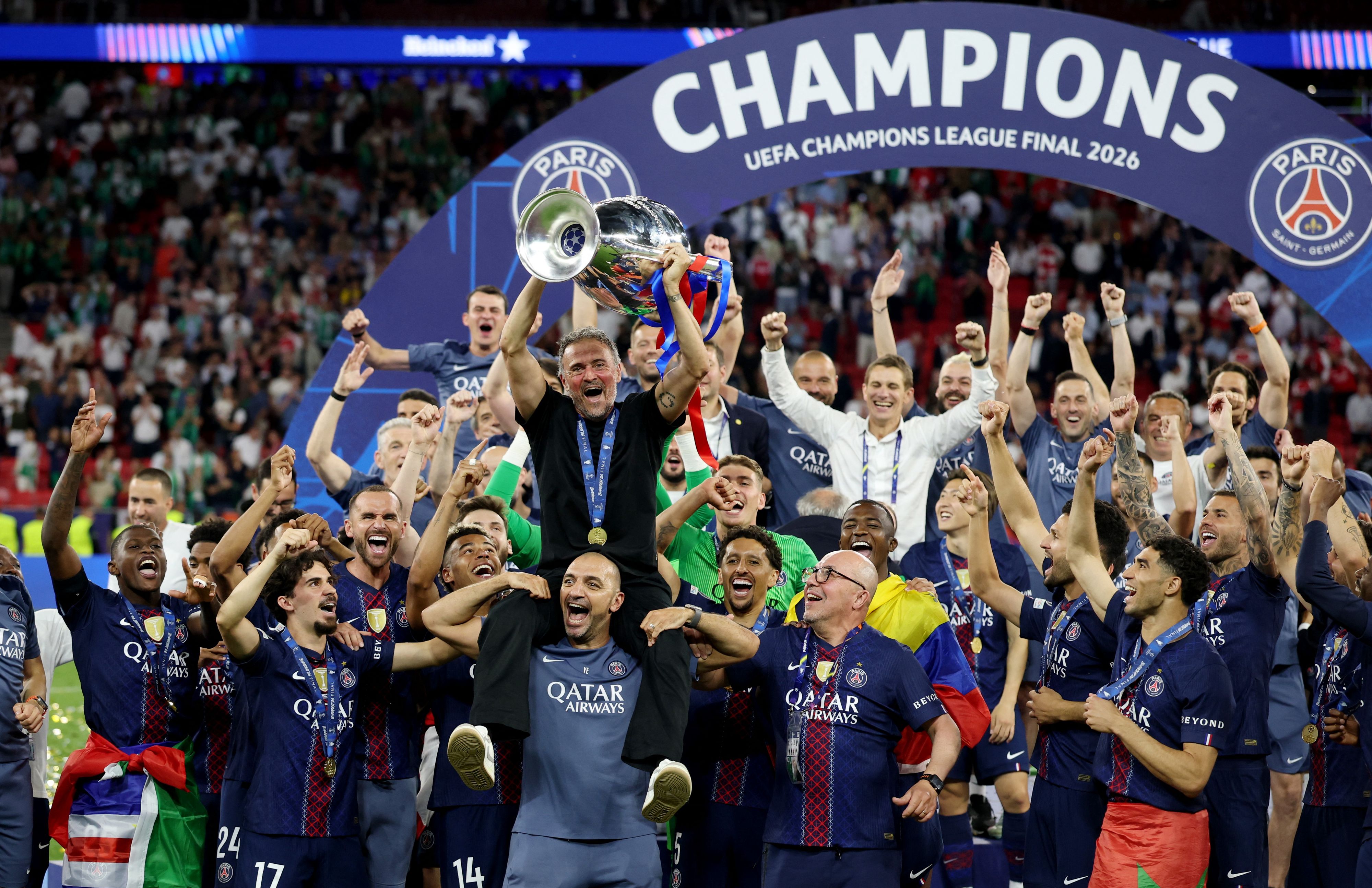 Die Mannschaft von Paris.