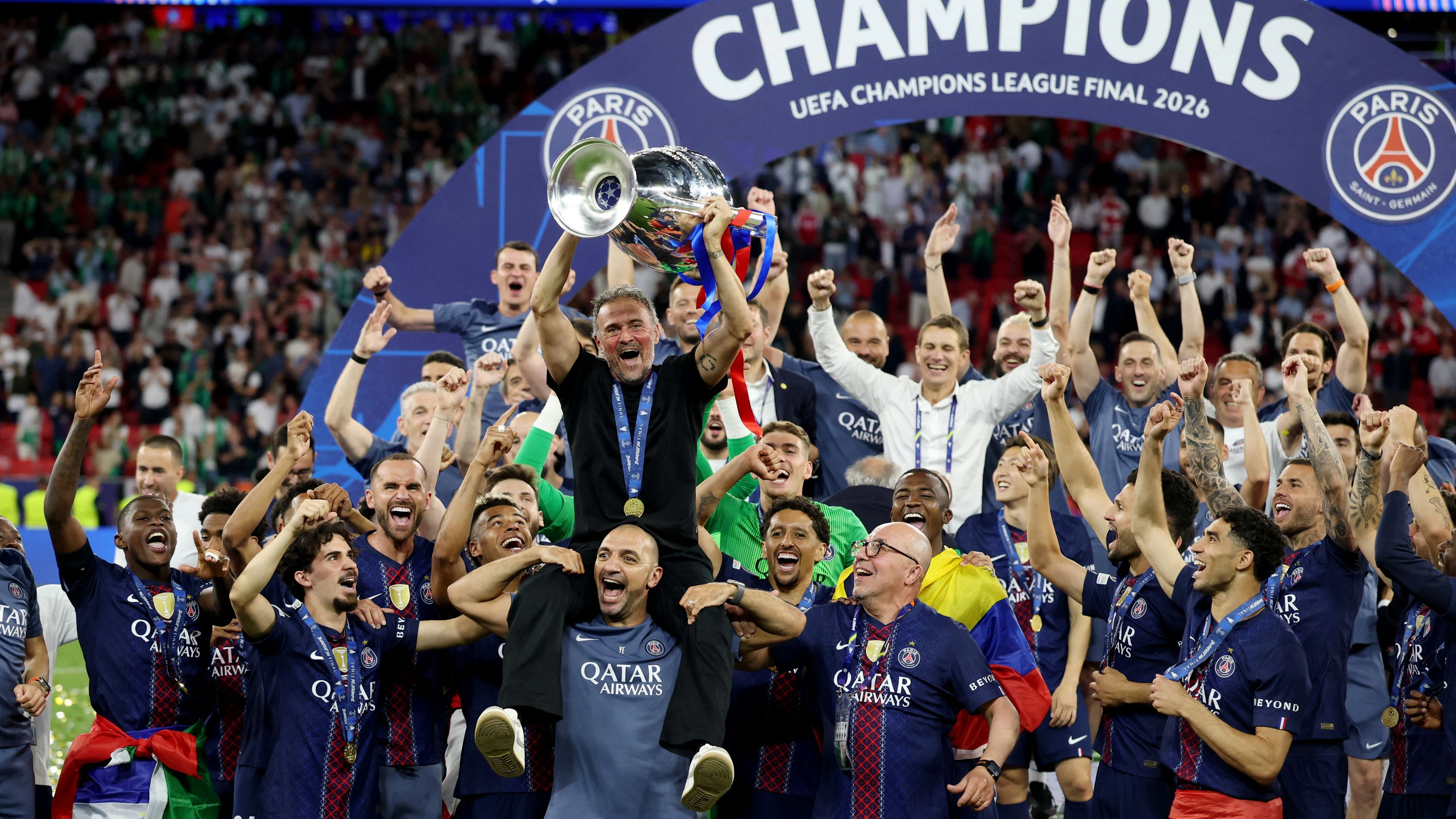 Die Mannschaft von Paris.