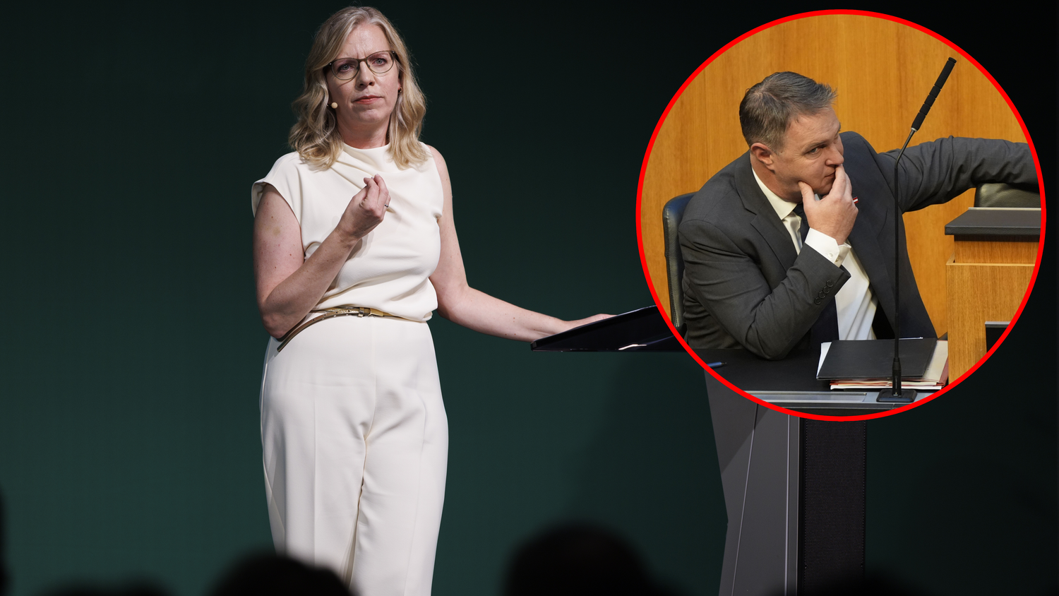 In ihrer Rede beim Bundeskongress teilte Grünen-Chefin Gewessler hart gegen SPÖ-Chef Babler aus.