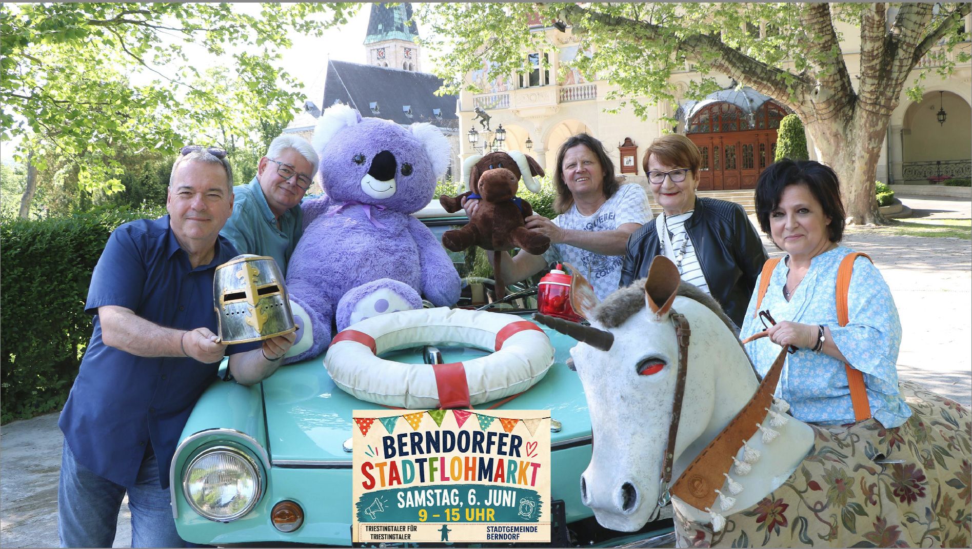 Günter Bader, Andreas Kronfellner, Thomas Sames, Christa Kratohwil und Organisatiorin Elfi Holzinger