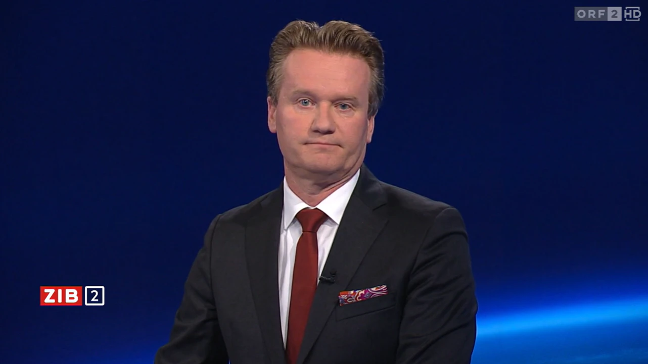Georg Knill am Sonntagabend in der ZiB-2. 