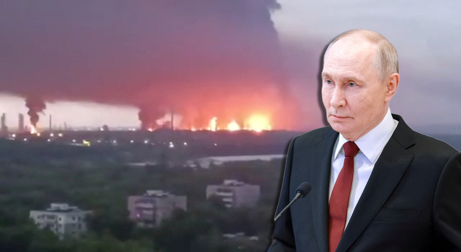 Wladimir Putin reagiert auf die ukrainischen Drohnenangriffe.