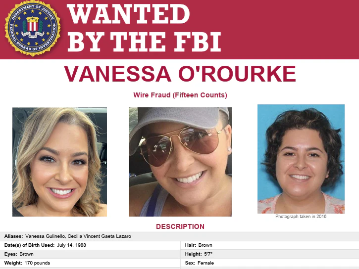 Das FBI sucht Vanessa via Steckbrief.