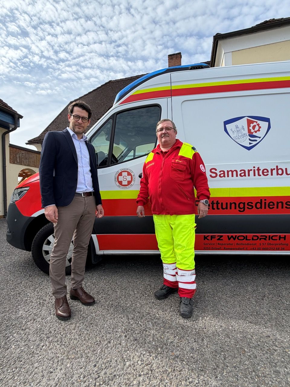 Standortverantwortlicher Karl Gierer (l.) und Obmann Leopold Danziger