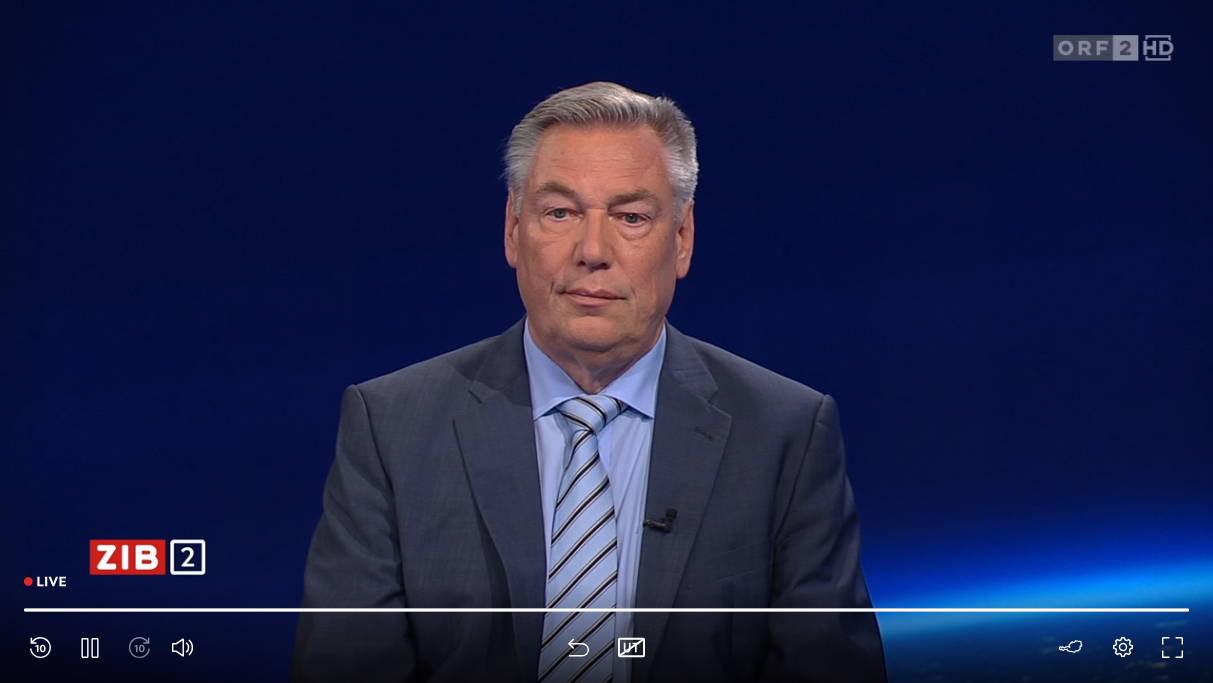 Der Präsident der Österreichischen Offiziersgesellschaft, Erich Cibulka, in der ORF-