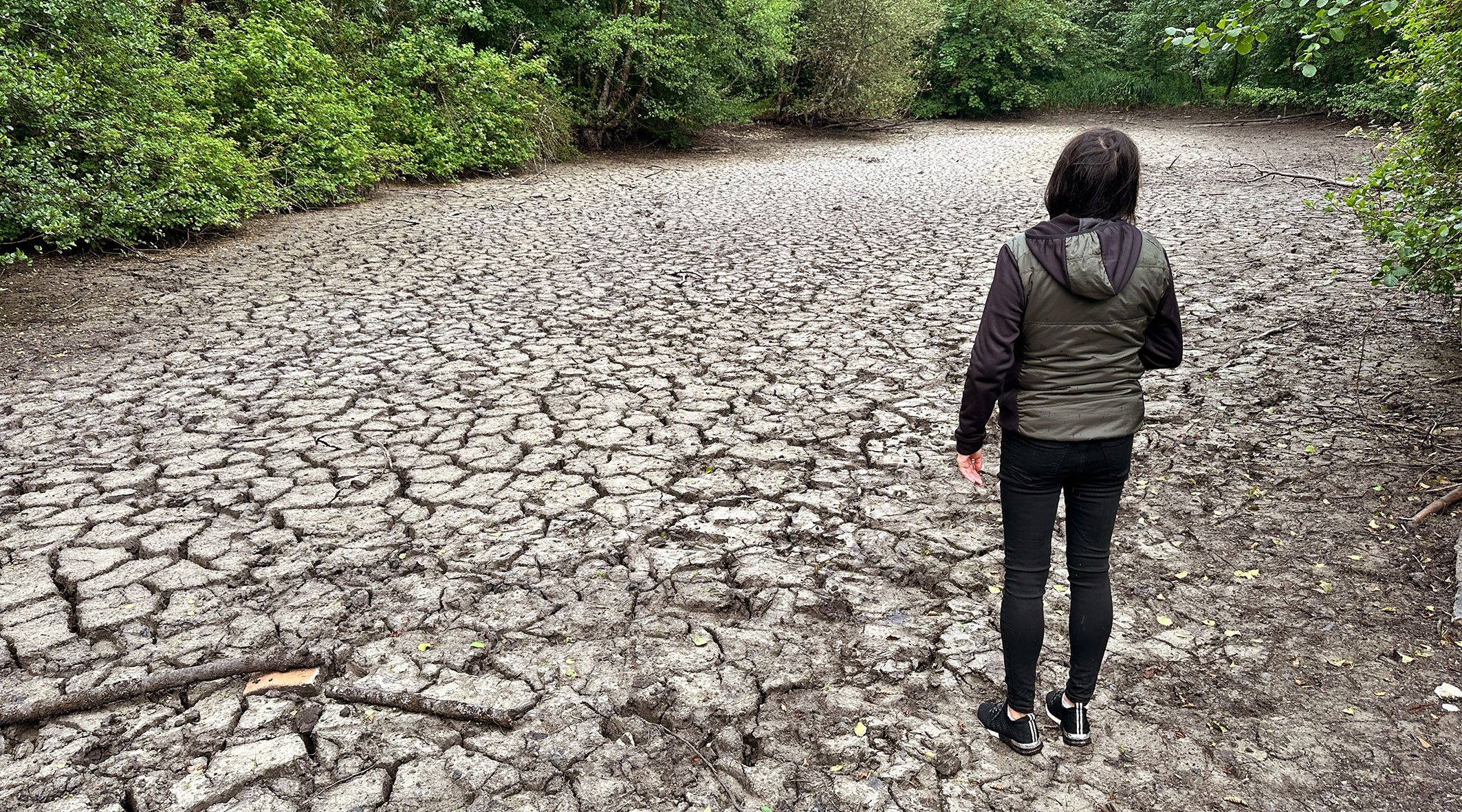 Die Mattig im Bezirk Braunau ist von Mattighofen bis Helpfau-Uttendorf ausgetrocknet.