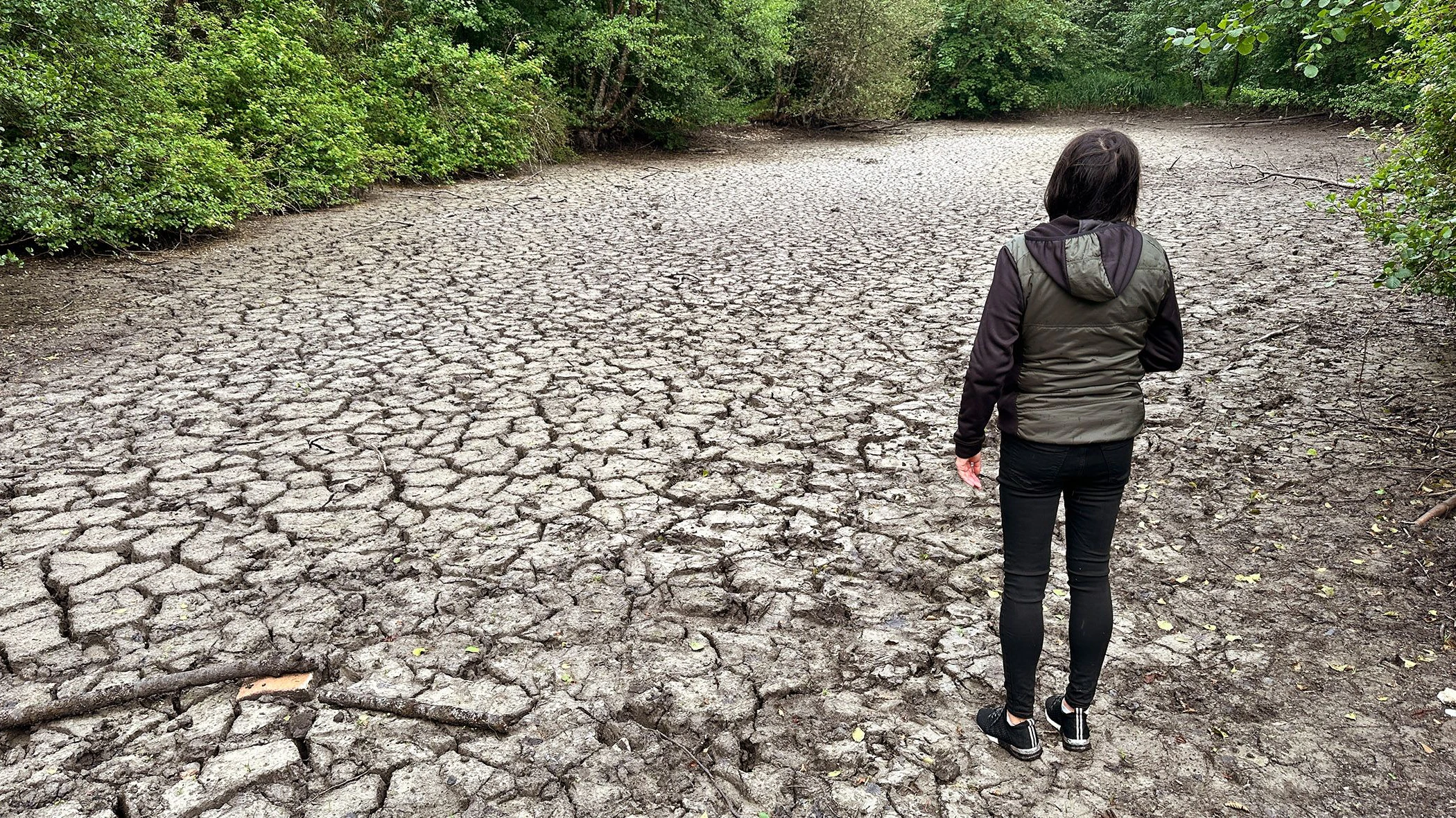 Die Mattig im Bezirk Braunau ist von Mattighofen bis Helpfau-Uttendorf ausgetrocknet.