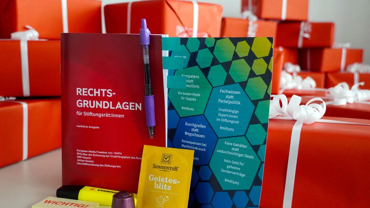 Das "Hilfspaket" der ORF-Belegschaft für die Stiftungsräte im Vorfeld der Generaldirektors-Wahl