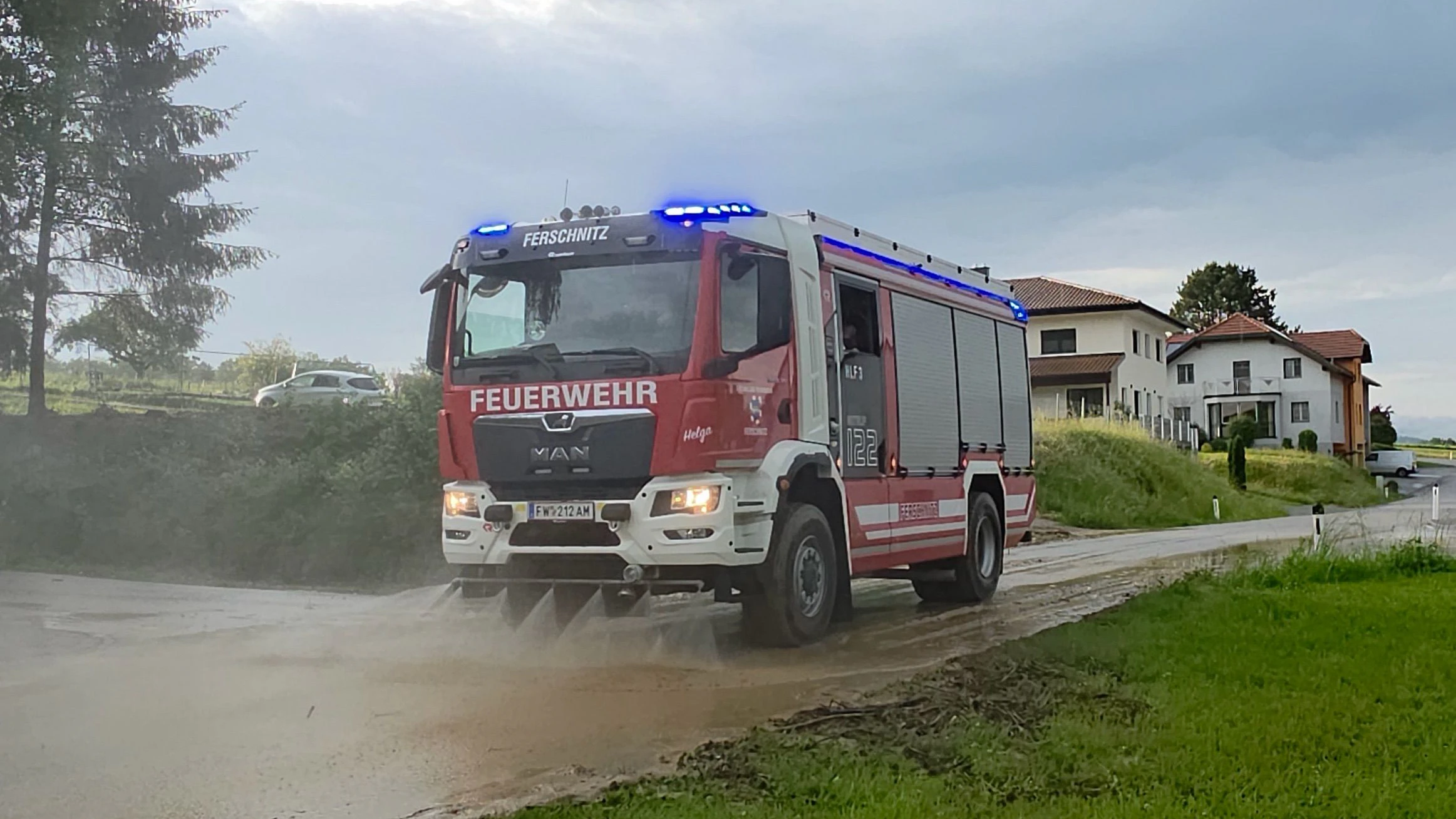 Unwettereinsatz für die Feuerwehr Ferschnitz