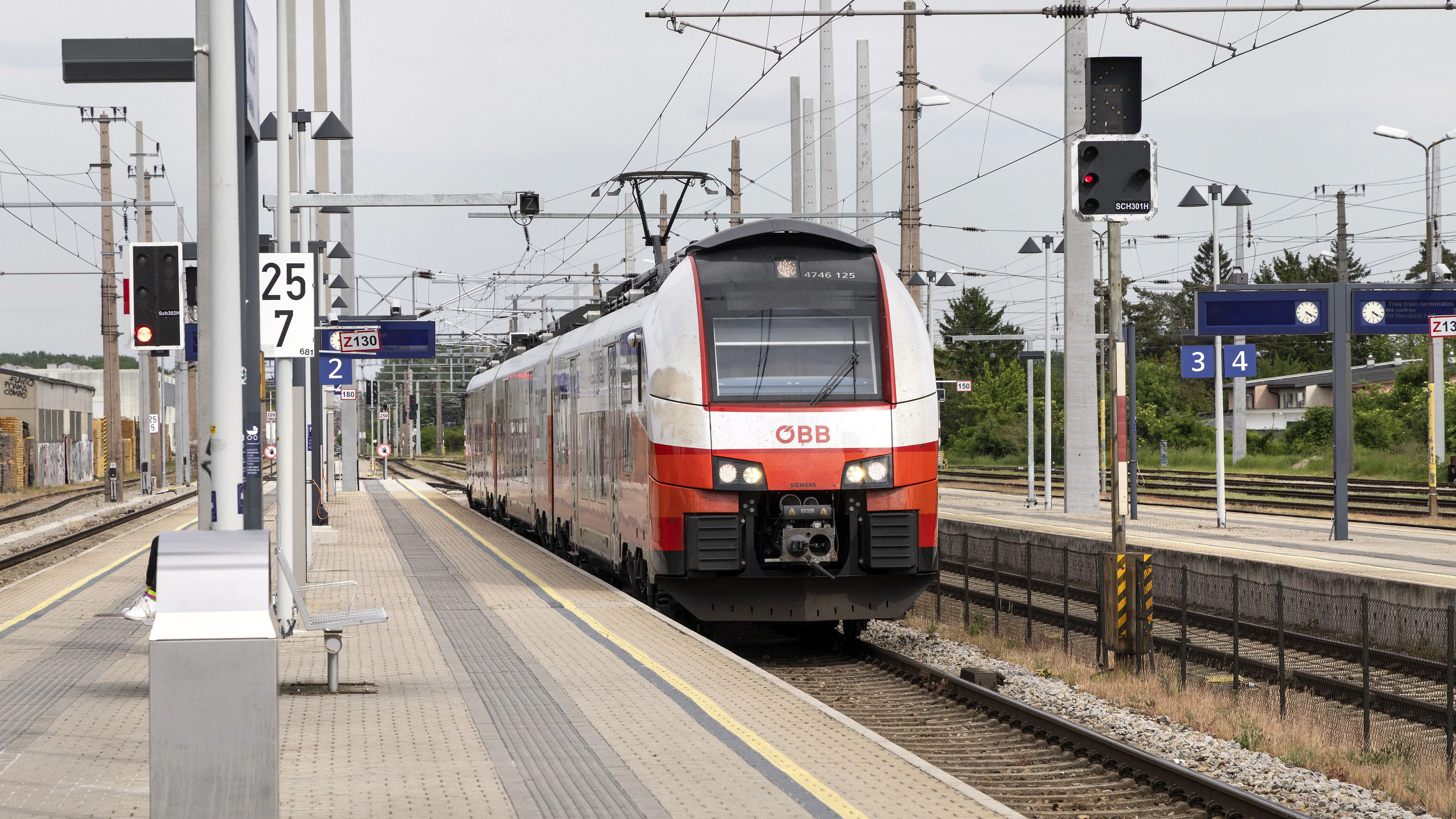 Ein Waggon des Zuges geriet in Brand. (Symbolbild)