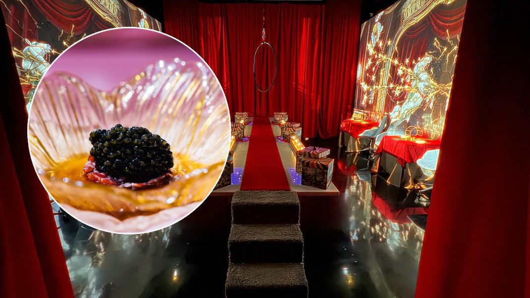 Alles andere als ein einfaches Dinner bekommen Gäste im Sublimotion in Ibizia geboten.