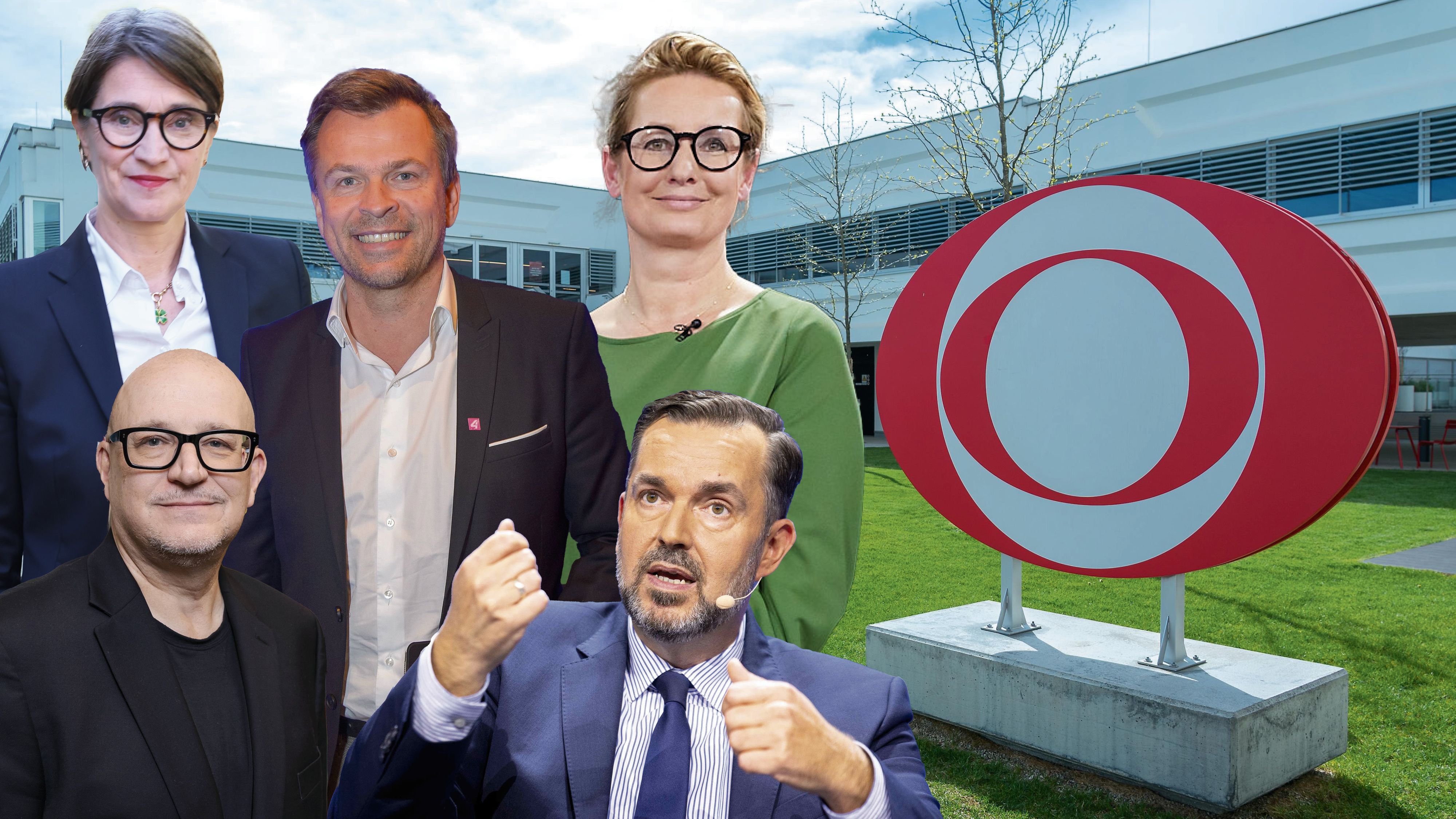Fünf ORF-Kandidaten stellen sich heute dem ORF-Hearing: Lisa Totzauer, Johannes Larcher, Markus Breitenecker, Petra Höfer und Clemens Pig (von links)