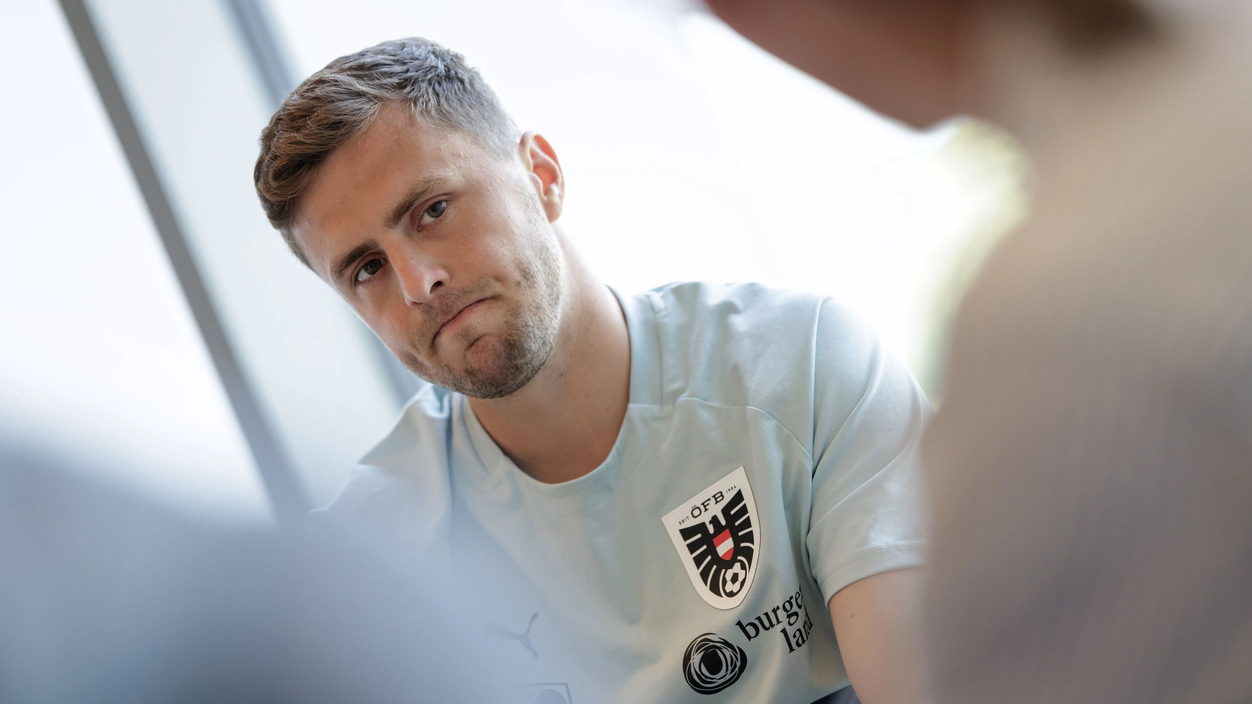 VIENNA,AUSTRIA,28.MAY.26 - SOCCER - OEFB international test match, Austria vs Tunisia, preview, press conference team AUT. Image shows Christoph Baumgartner (AUT). Photo: GEPA pictures/ Armin Rauthner
