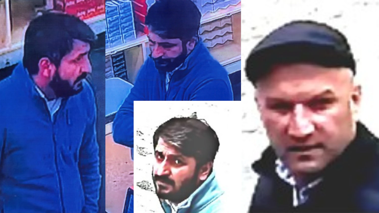 Die Polizei fahndet nach diesen Männern.