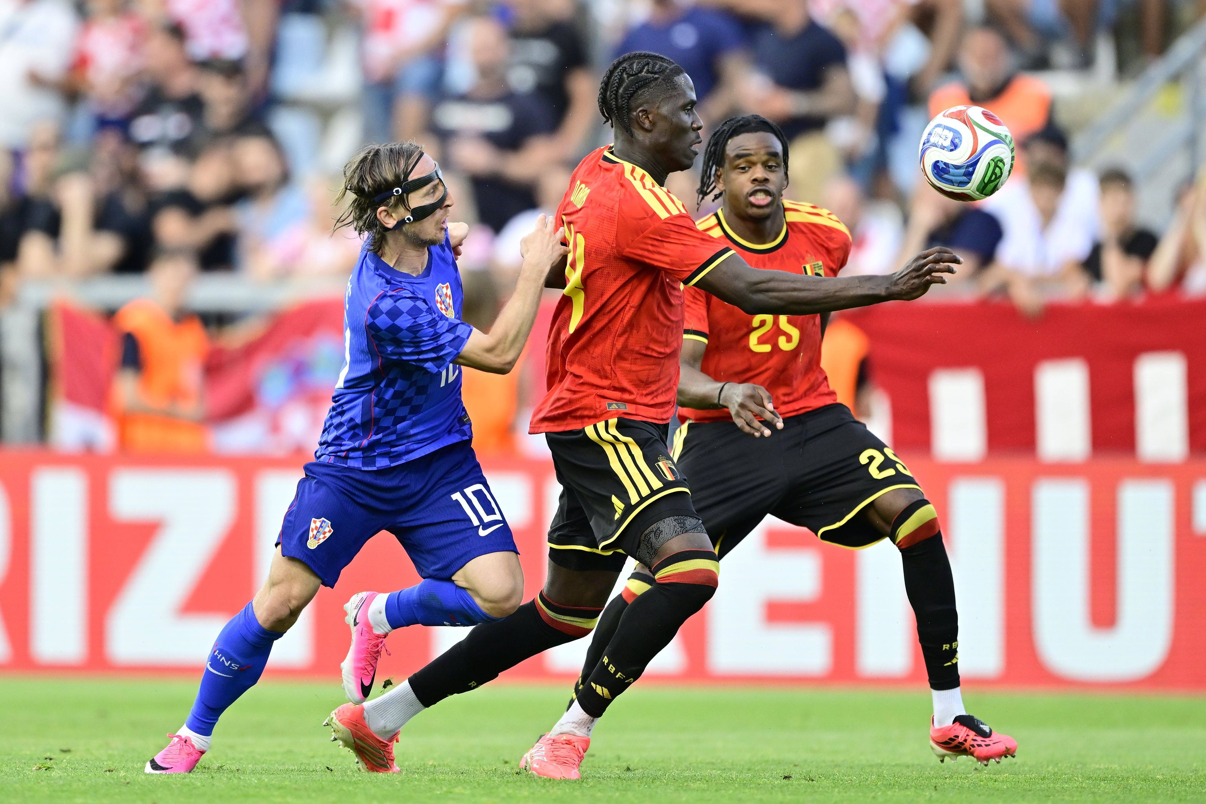 Luka Modric im Test gegen Belgien. 